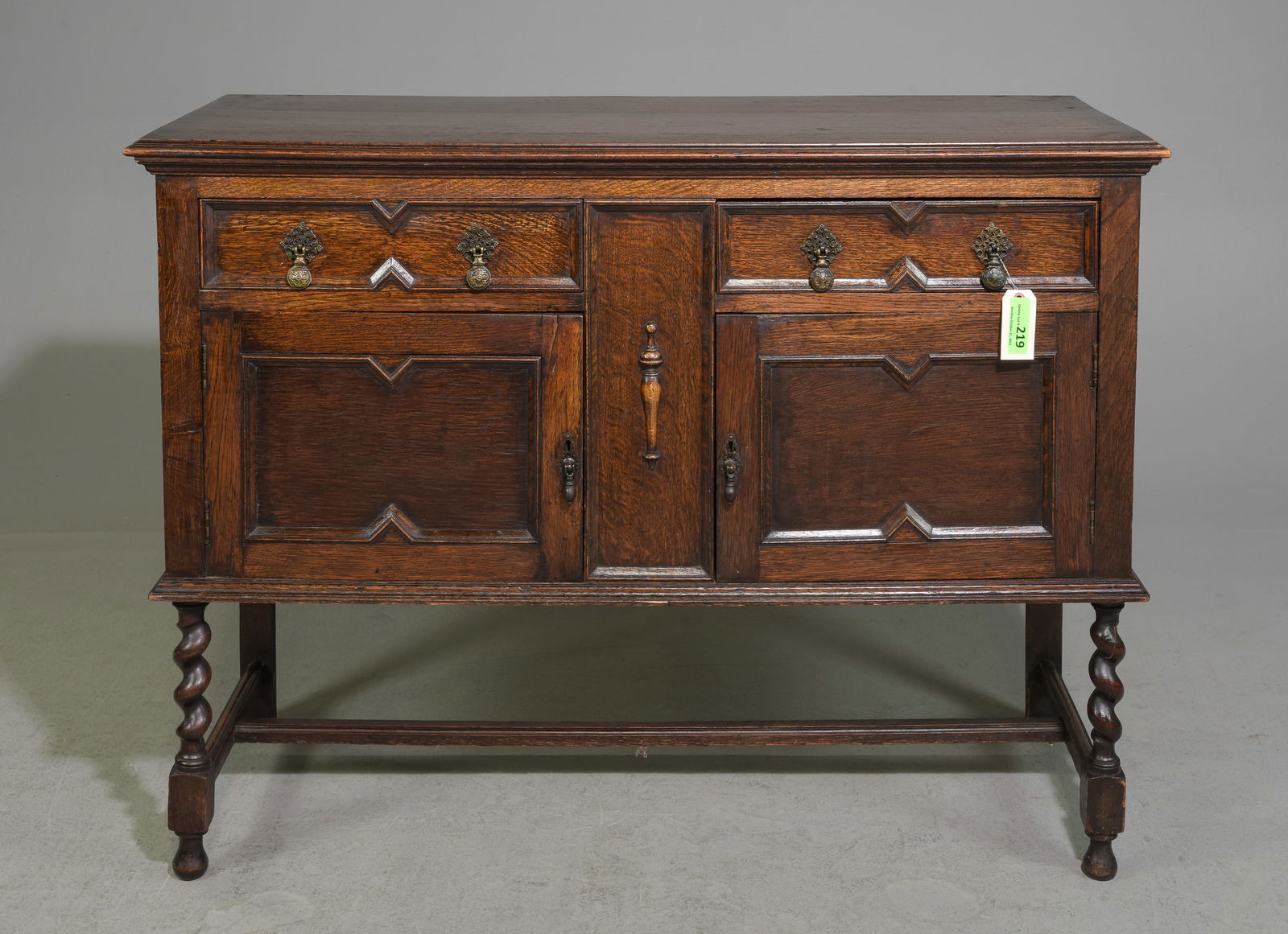 Jacobean Oak Barley Twist Buffet / Sideboard (1 of 6)