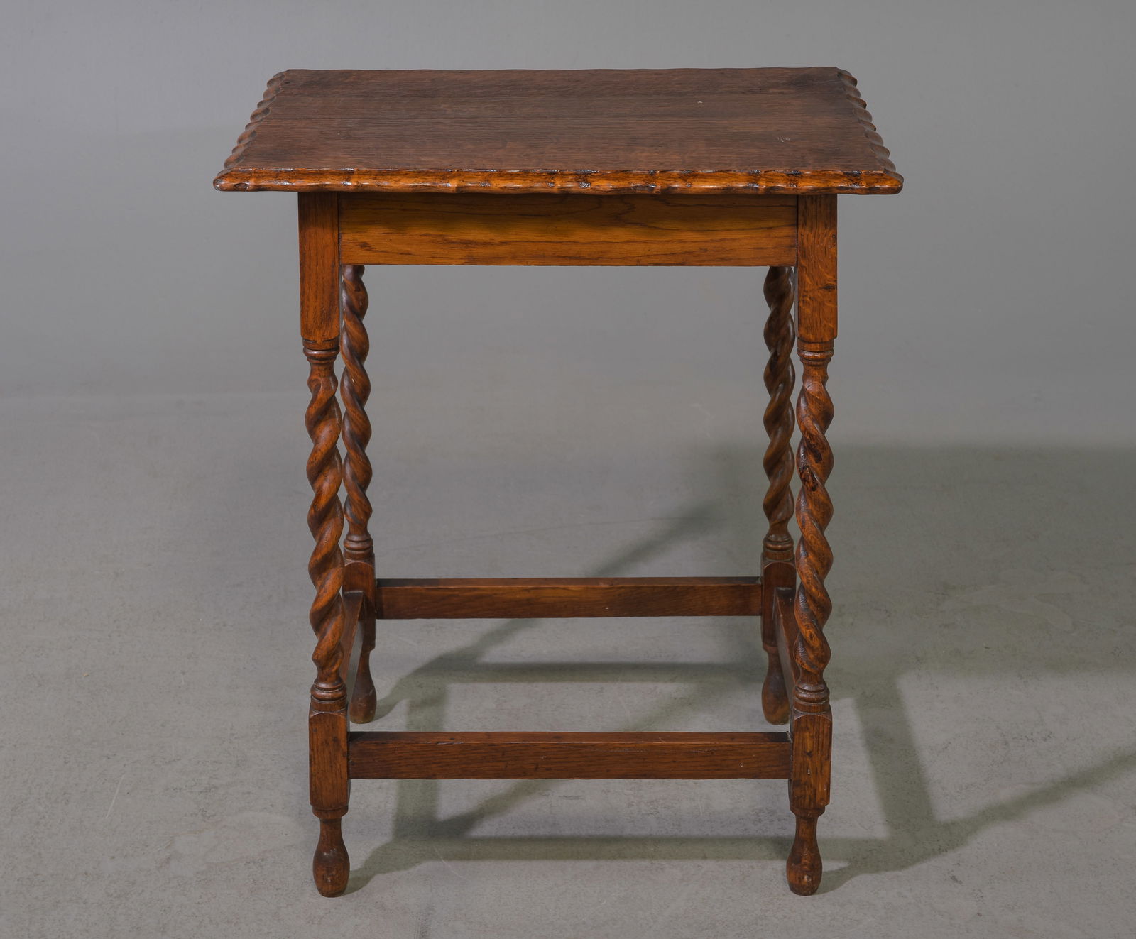 British Oak Barley Twist Occasional Table c.1920's (1 of 3)