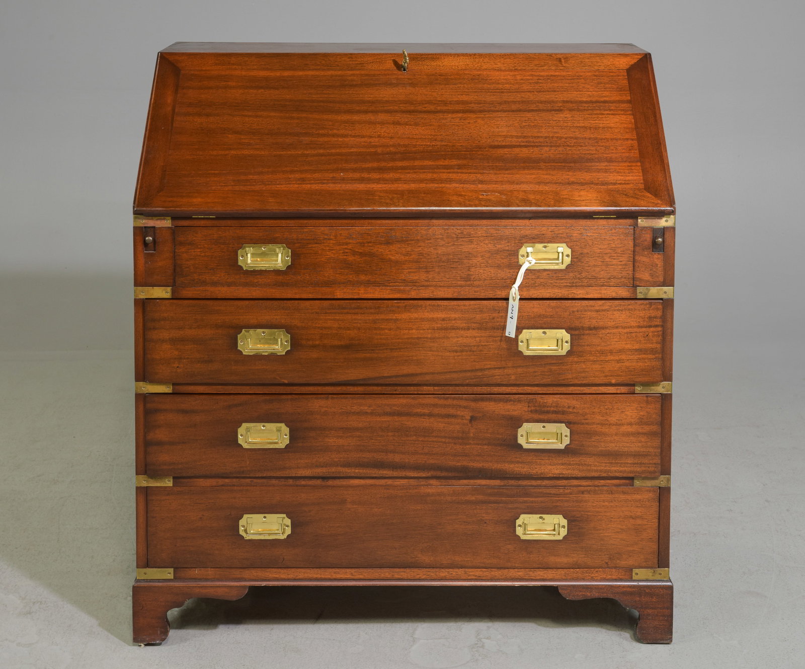 Danish Mahogany Four Drawer Drop Front Chest (1 of 8)