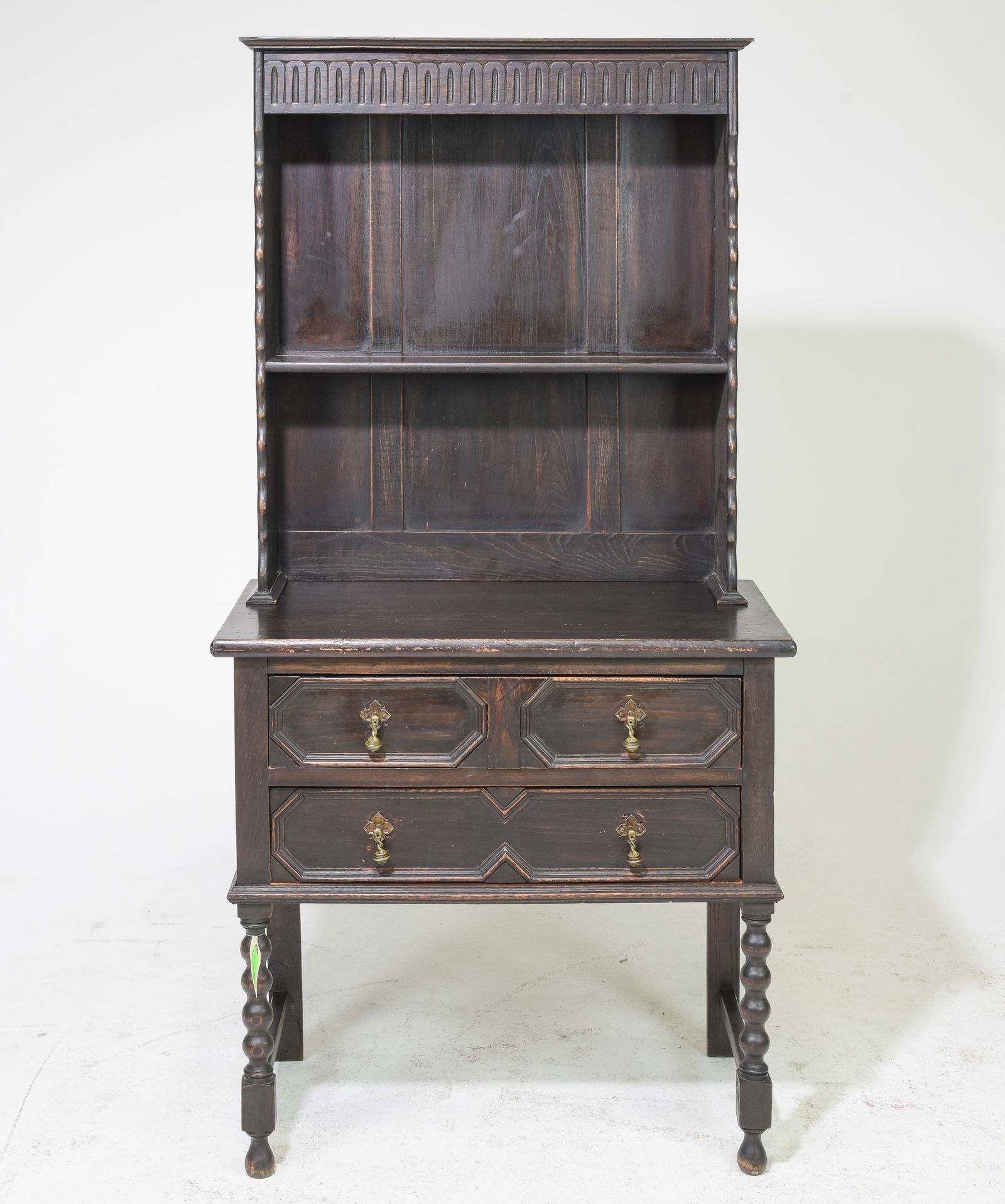 Small British Oak Bobbin Legs Dresser (1 of 7)