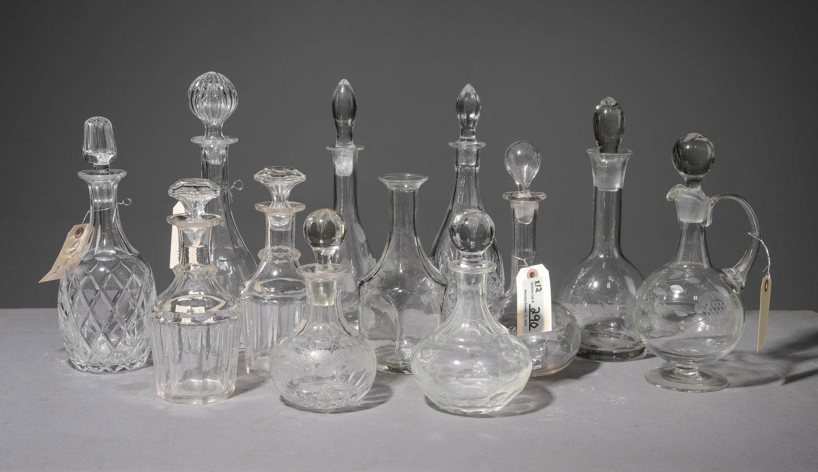 12 Assorted Cut Glass / Crystal Decanters (1 of 8)