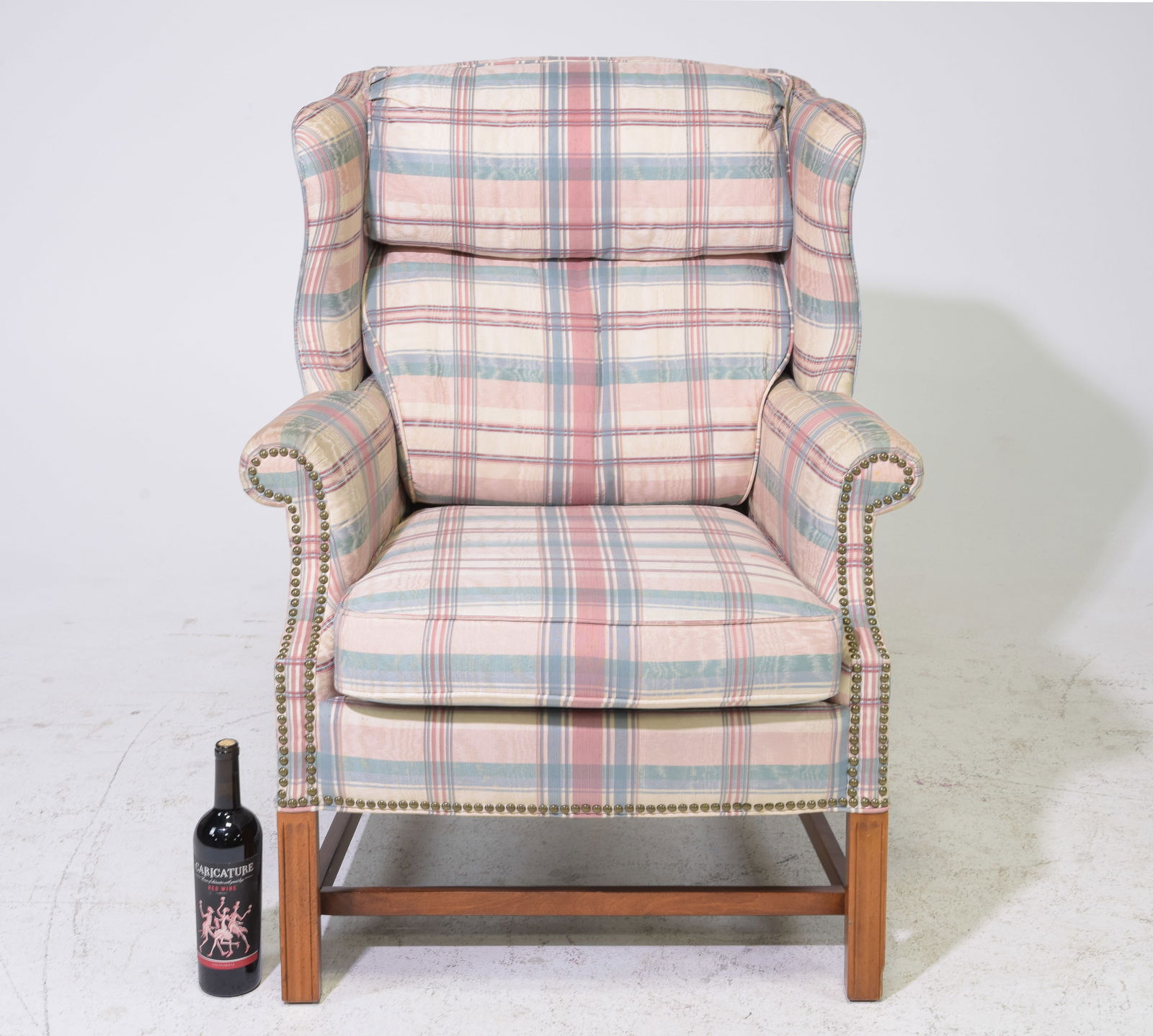 American Wing Back Upholstered Arm Chair (1 of 5)