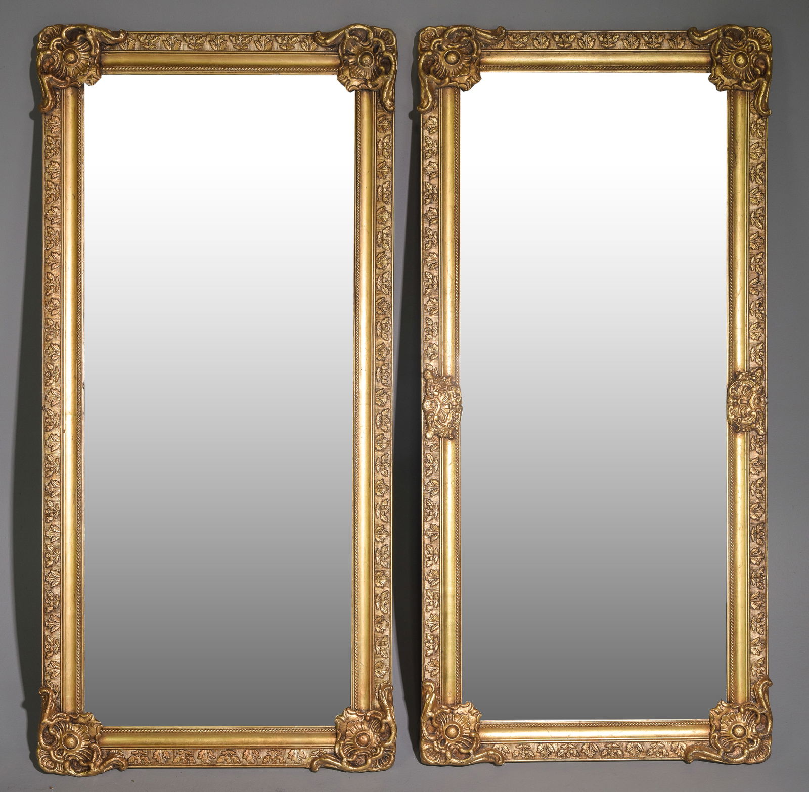 2 French Style Gold / Painted Framed Mirrors (1 of 1)