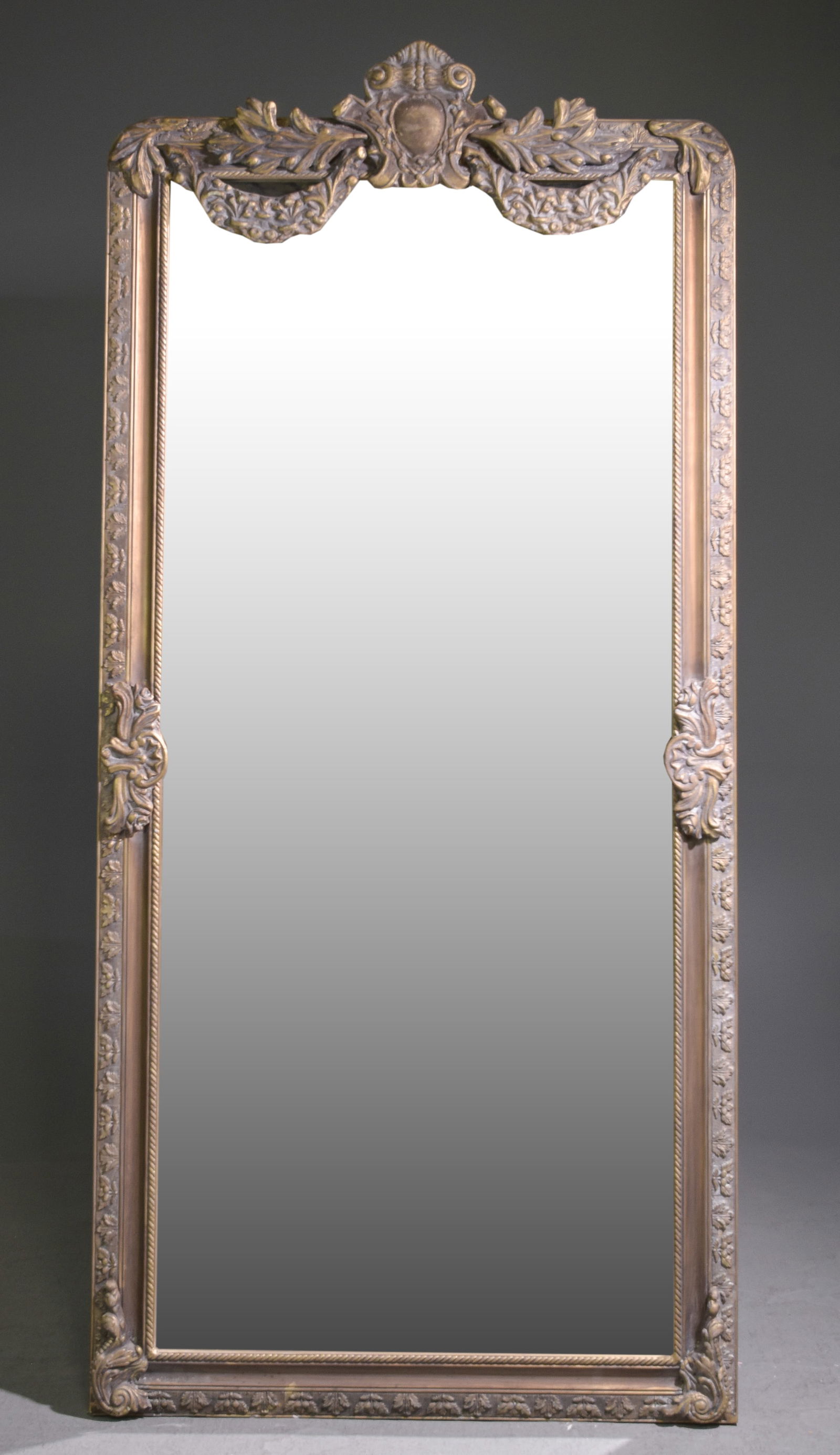 French Style Painted Framed Beveled Mirror (1 of 2)