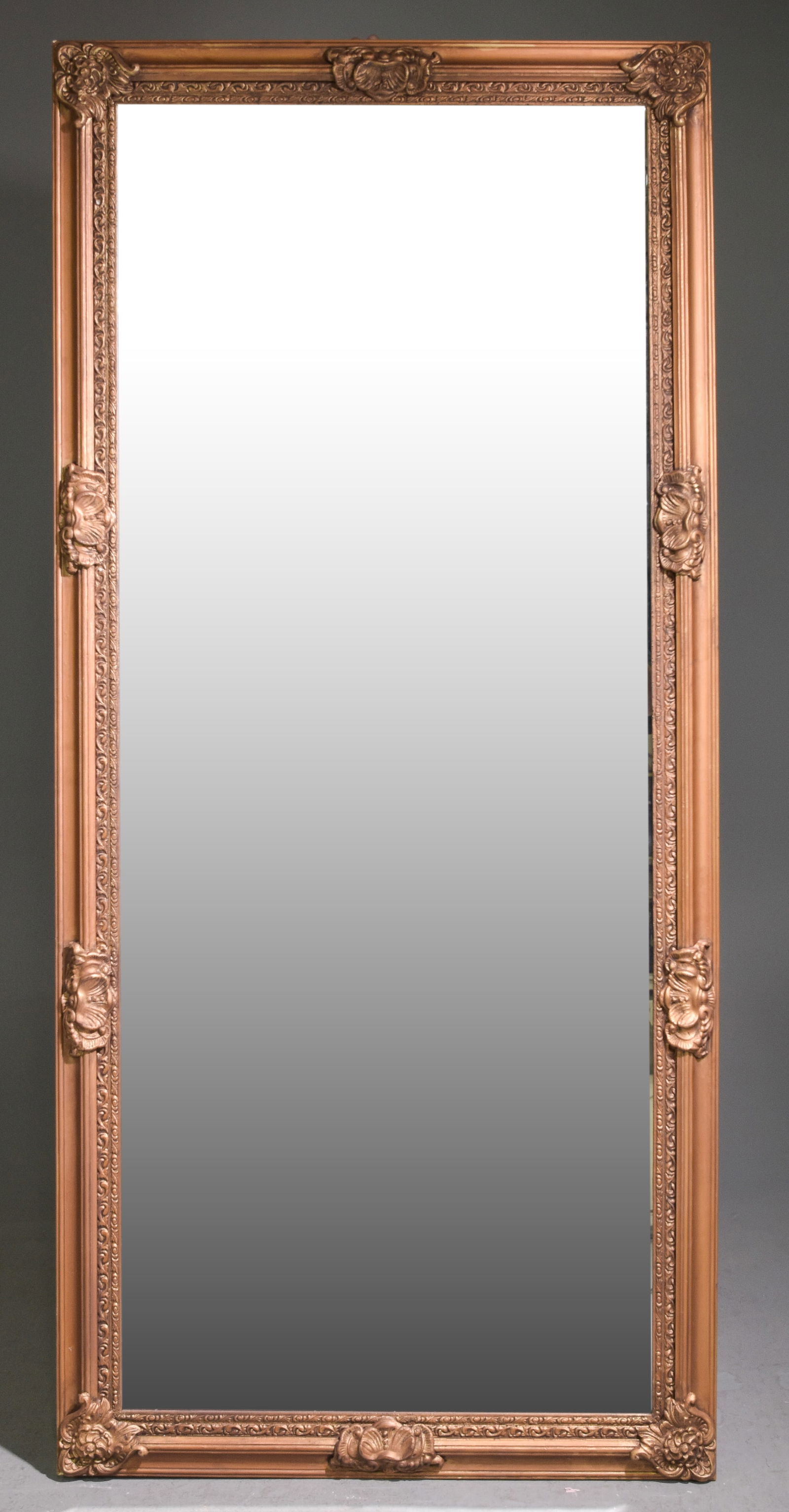 French Style Painted Framed Beveled Mirror (1 of 1)