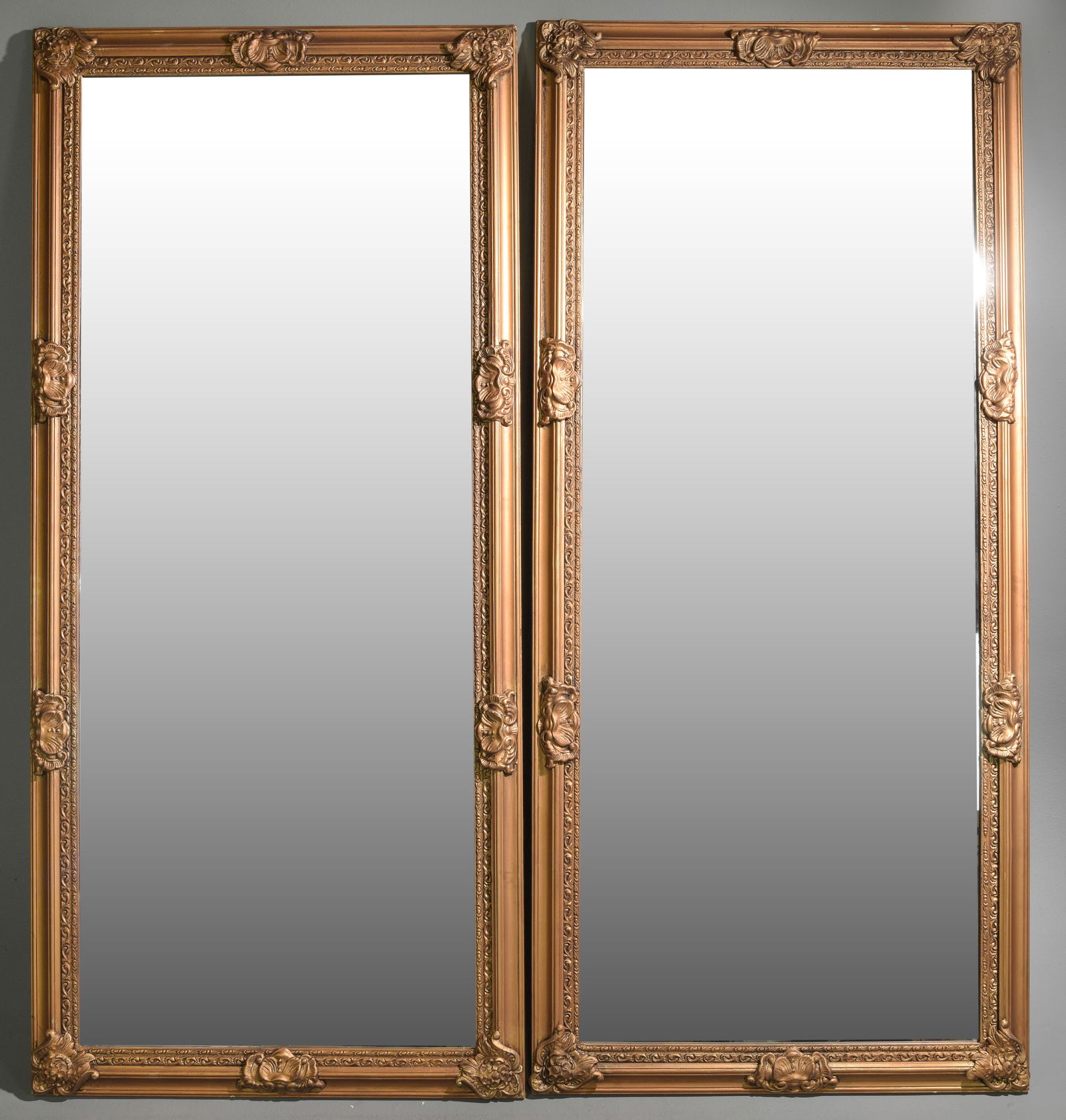 2 French Style Gold / Painted Framed Mirrors (1 of 1)