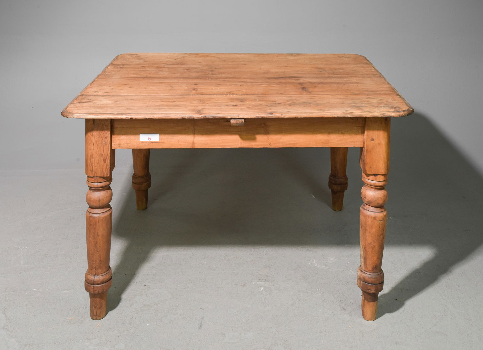 British Pine Turned Leg Table (1 of 4)