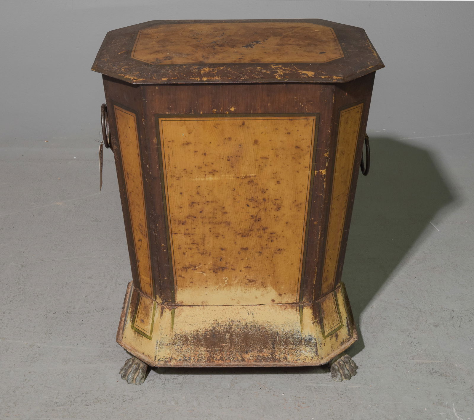 Vintage Toleware Painted Bin (1 of 4)