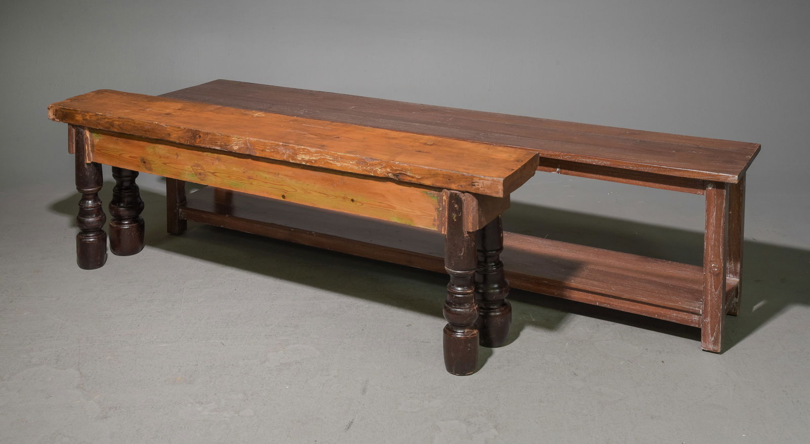 2 Rustic / Farmhouse Style Benches (1 of 3)
