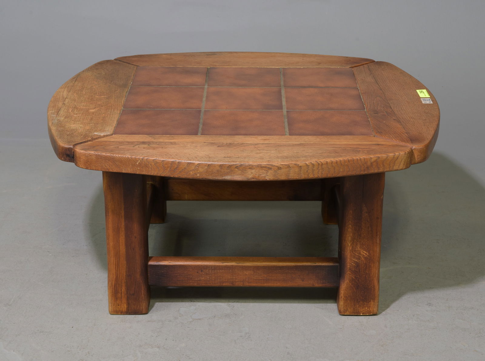 English Oak Tile Top Coffee Table (1 of 2)