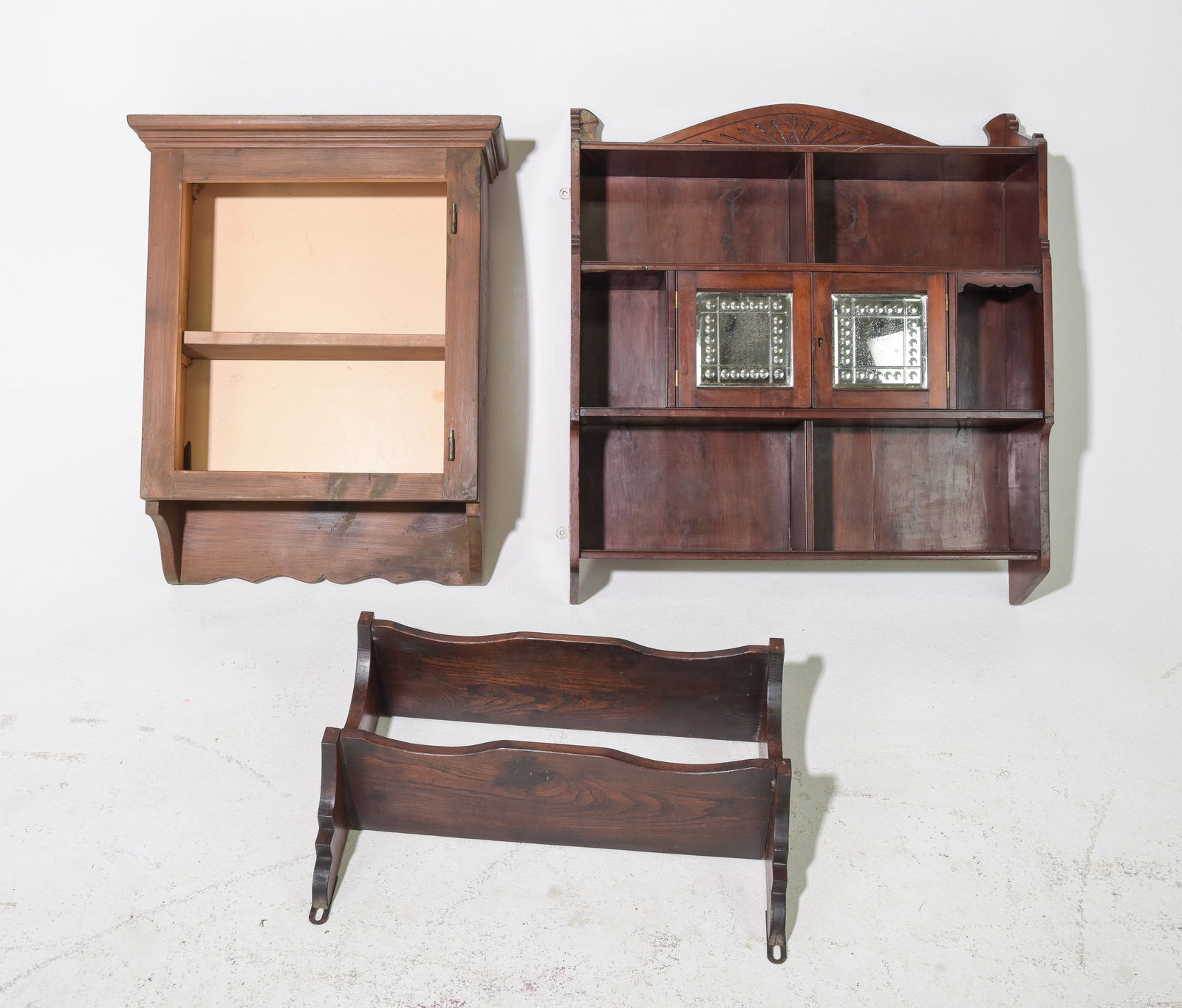 3 Assorted Hanging Cabinets / Wall Racks (1 of 3)