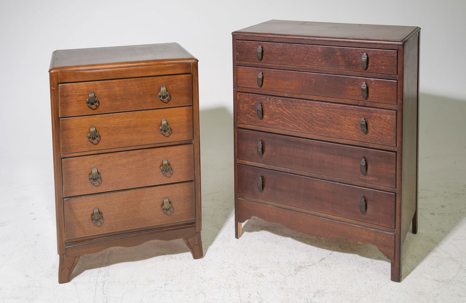 2 British Oak Chest Of Drawers (1 of 5)