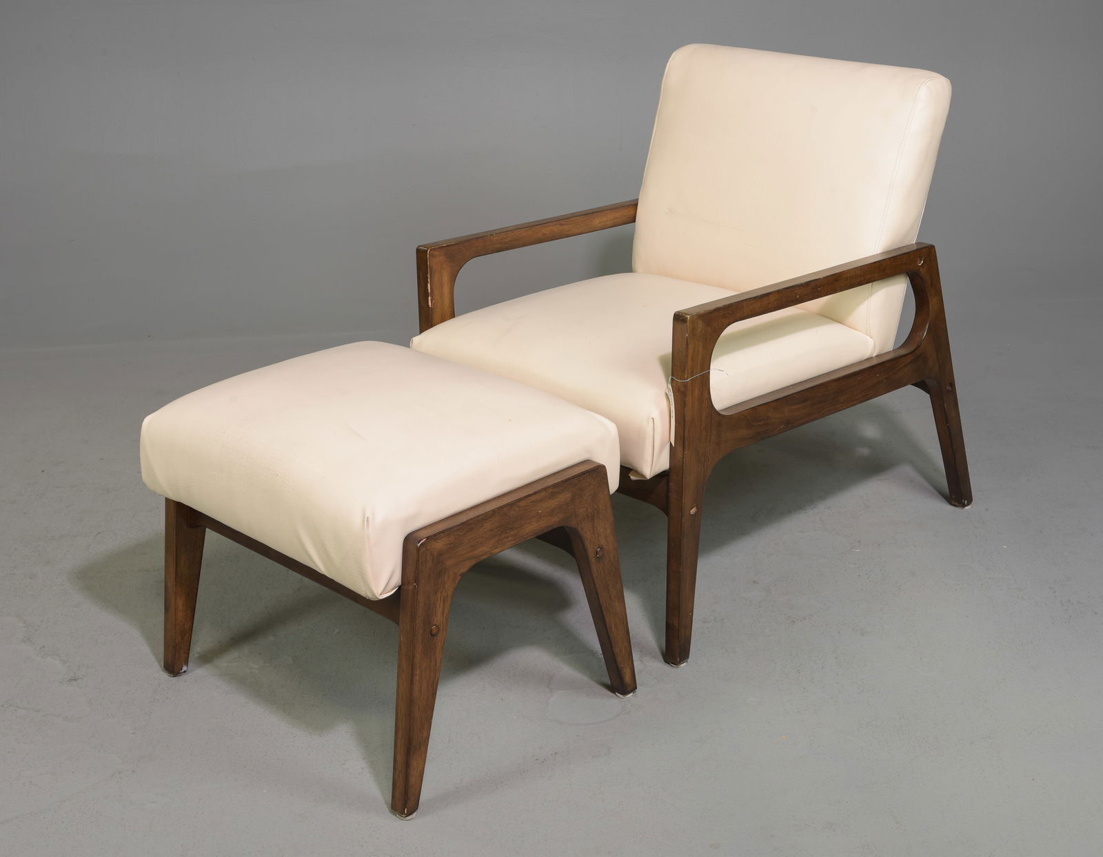 Modern Arm Chair with Foot Stool (1 of 8)