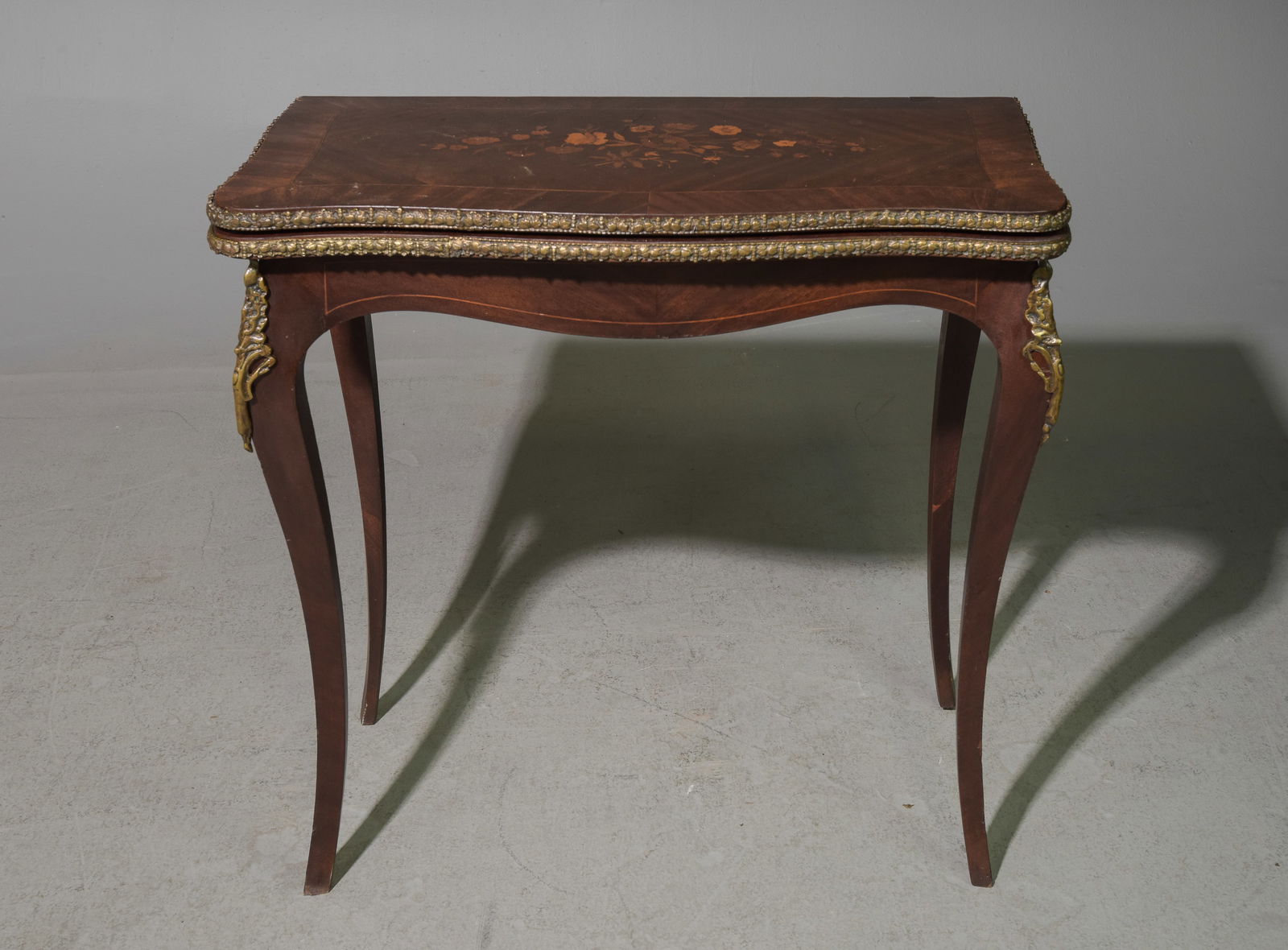 French Inlaid Flip Top Game / Card Table (1 of 5)