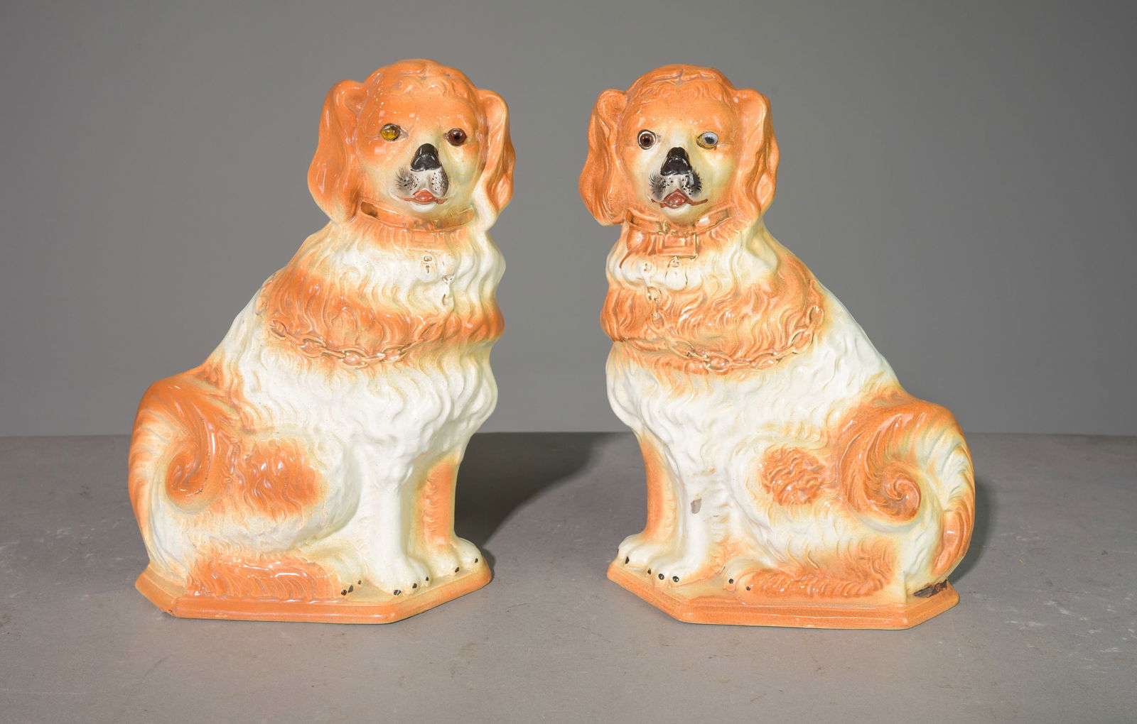 Pair of King Charles Staffordshire Dogs (1 of 5)