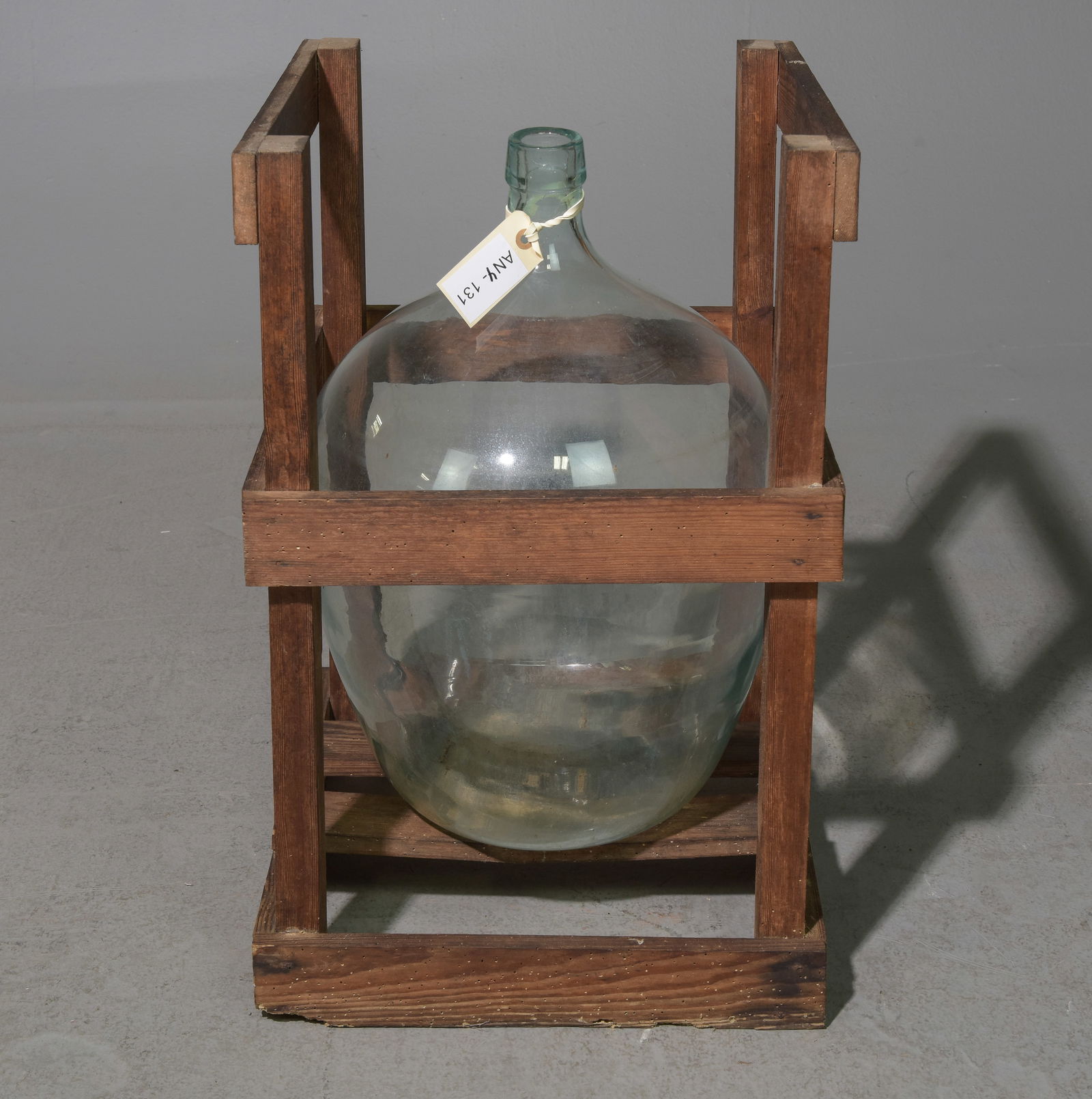 Glass Demijohn / Carboy / Bottle in Crate (1 of 3)