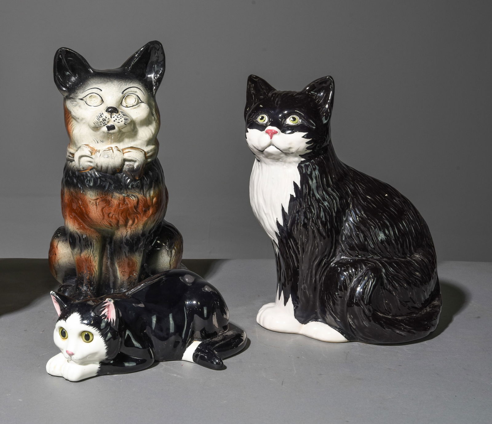 Staffordshire Cat & Two Other Cat Figures (1 of 6)