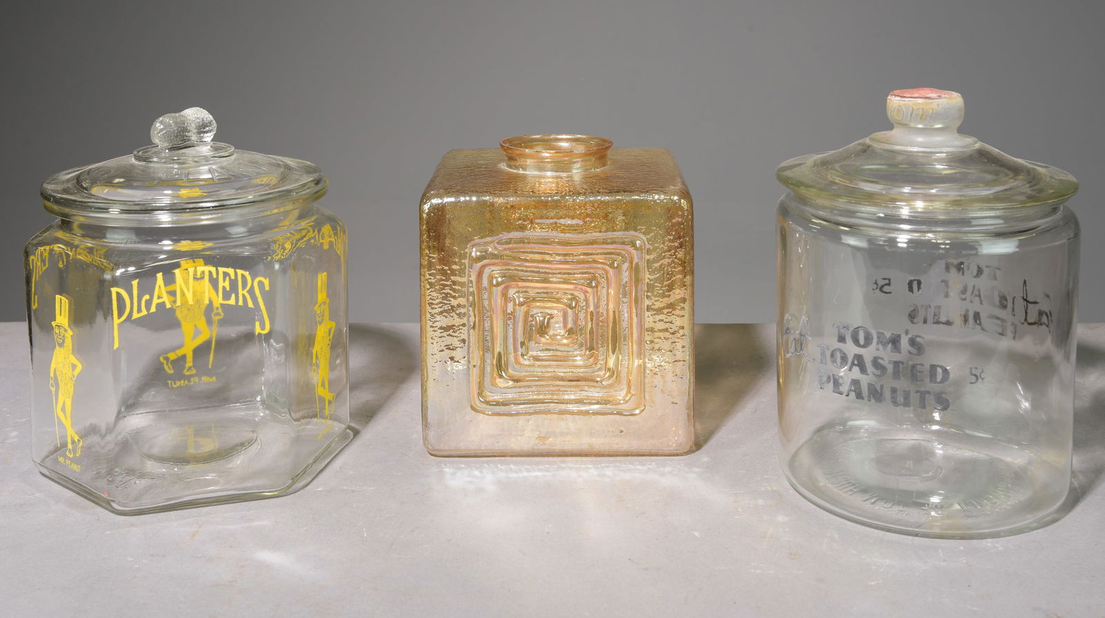 2 Vintage Peanut Jars (1 of 3)