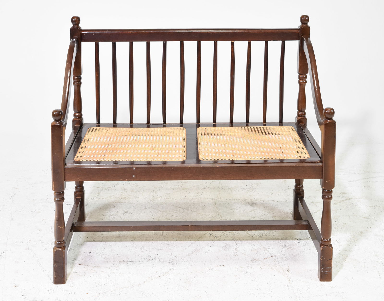 Hall Bench / Settee with Cane Seat (1 of 5)