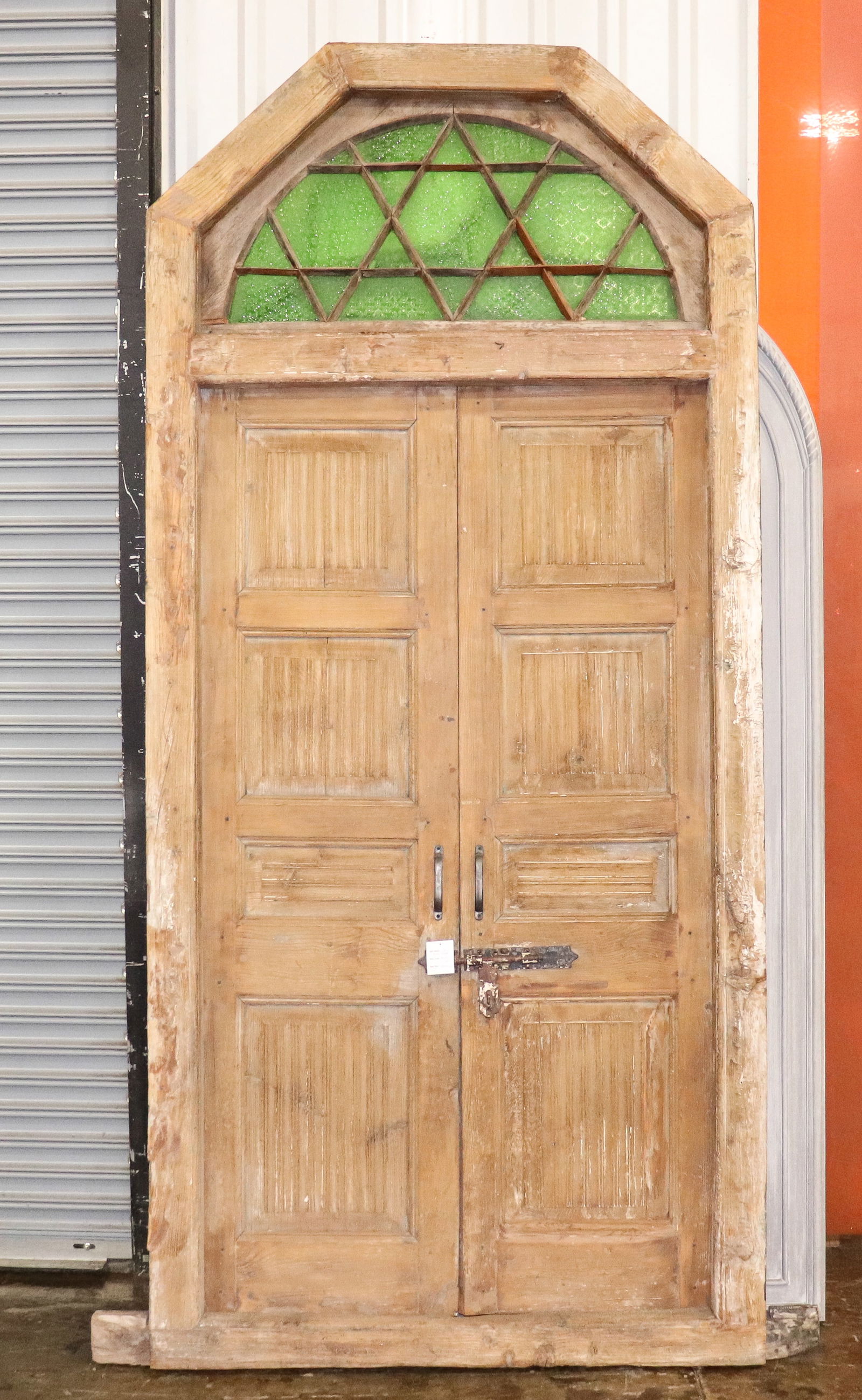 Large Arched Top Door With Stained Glass #2 (1 of 9)