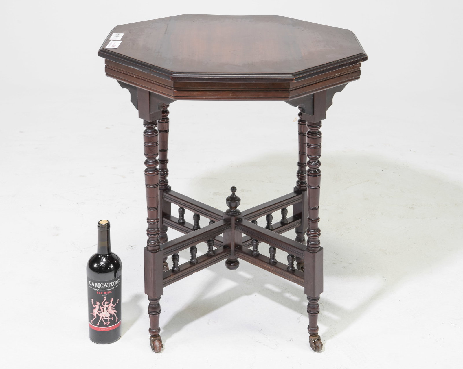 Edwardian Style Mahogany Occasional Table: Edwardian Style Mahogany Occasional Table - 28.5 in tall x 23.5 x 23.5