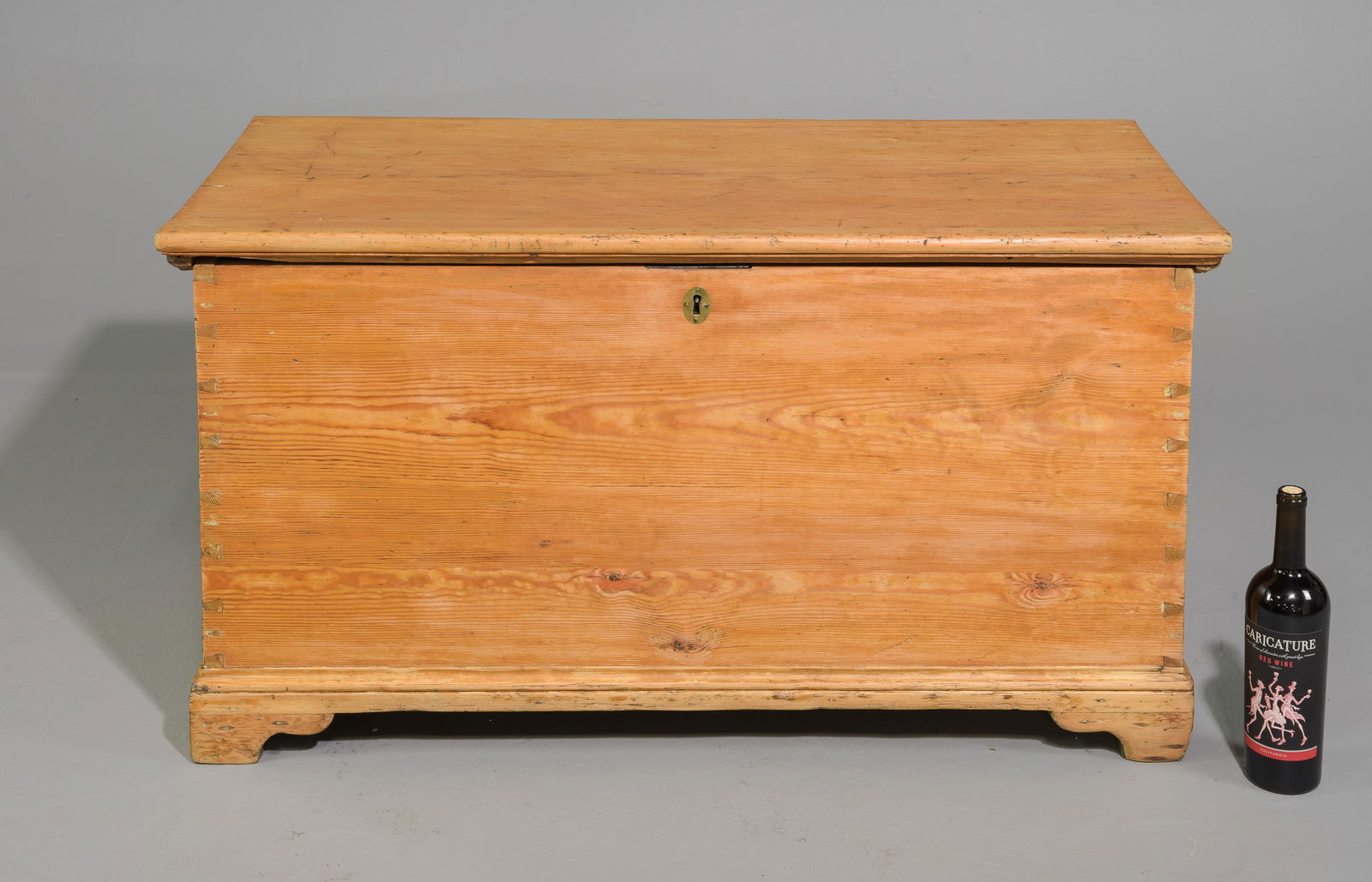 British Pine Blanket Box / Trunk c.1910's-20's (1 of 5)