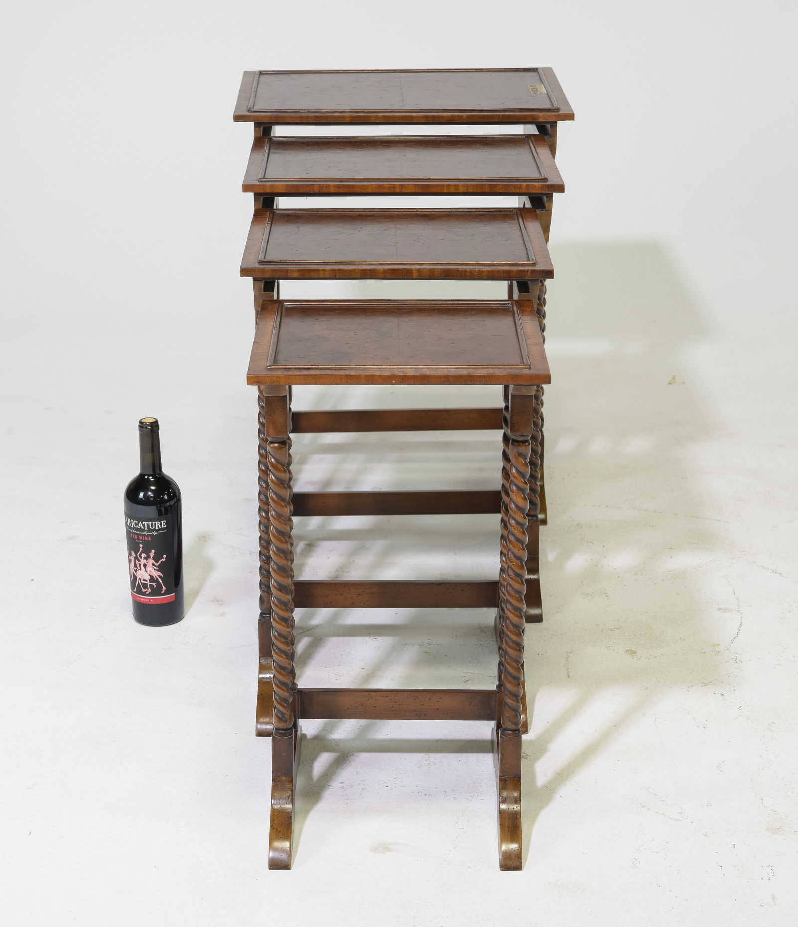 Maitland-Smith Style Nest of 4 Tables (1 of 5)