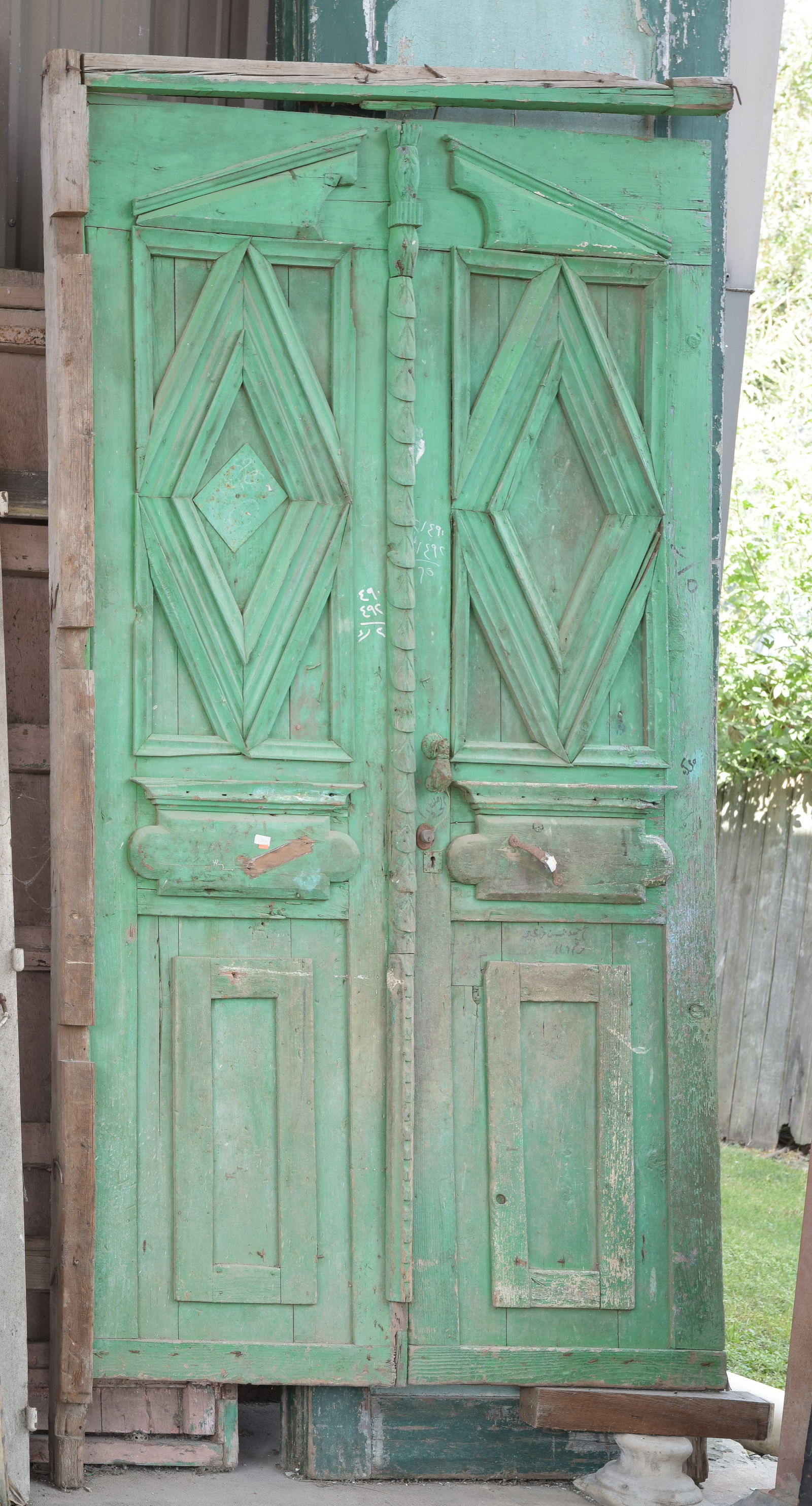 Green Painted Large Door (1 of 5)