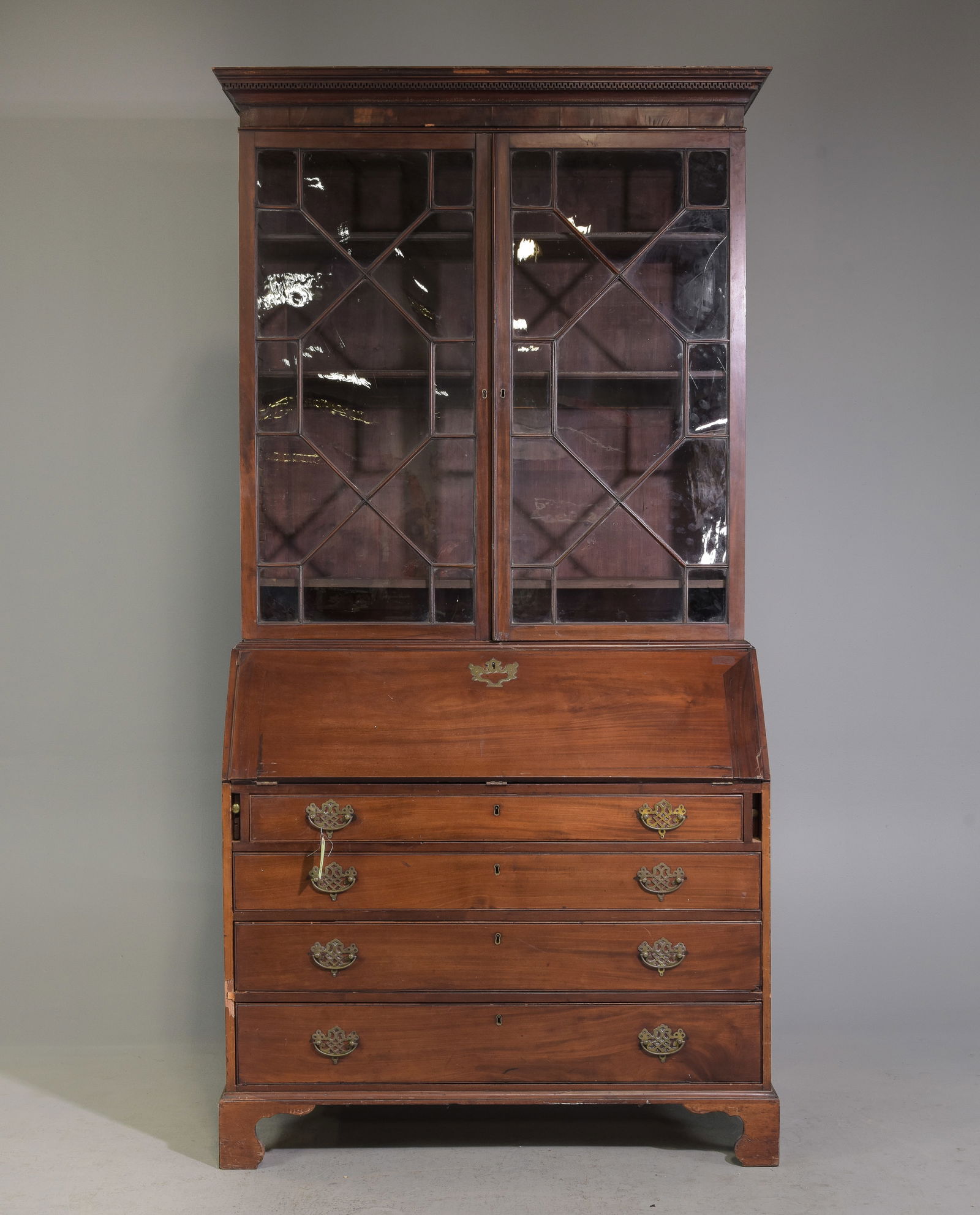 English Mahogany Large Secretary Bookcase (1 of 12)