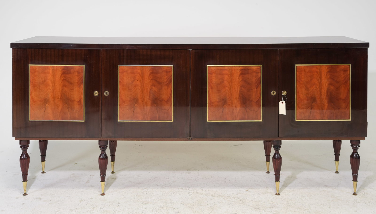 Louis XVI Style Mahogany Sideboard / Enfilade #2: French Louis XVI Style Mahogany Sideboard / Enfilade - 38.5 in tall x 87 x 20