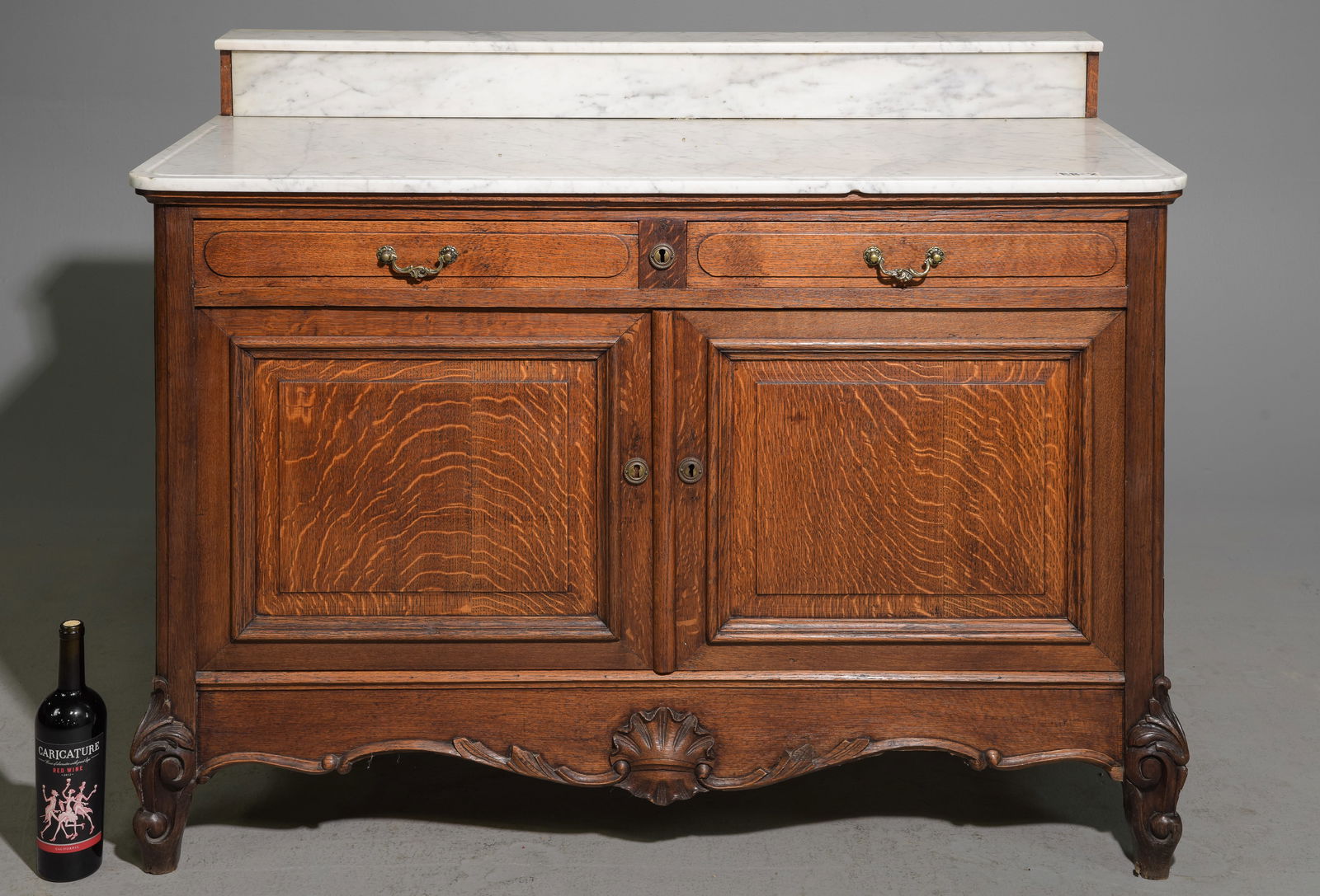 Louis XV Style White Marble Top Washstand (1 of 7)