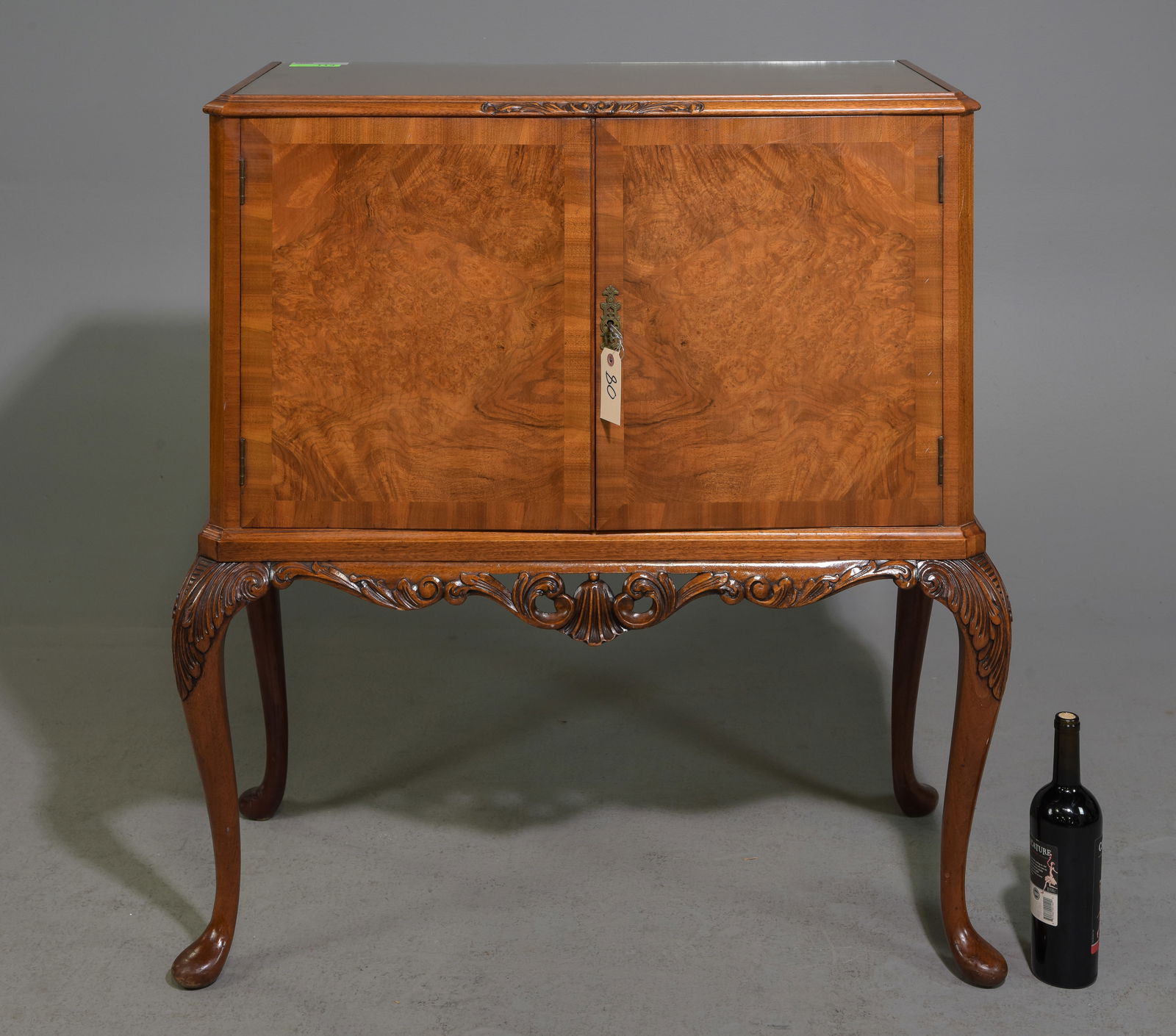 English Walnut Cocktail / Bar Cabinet c.1930's (1 of 6)