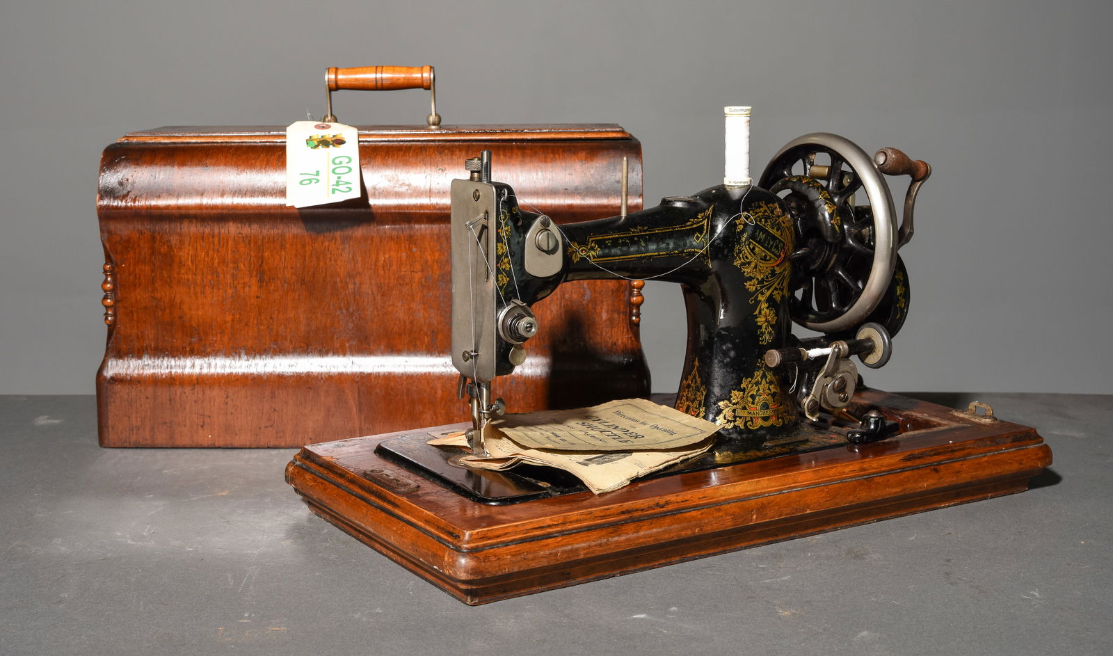 British Oak Cased Jones Sewing Machine (1 of 3)