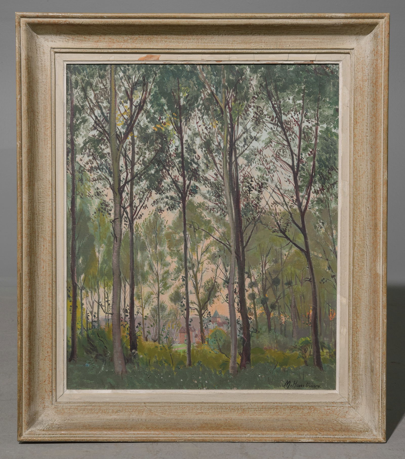 Framed Forest Landscape Oil Painting - Signed (1 of 4)