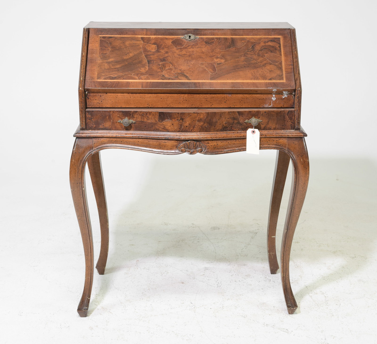 English Drop Front Desk / Bureau: English Drop Front Desk / Bureau - 38 in tall x 30 x 17