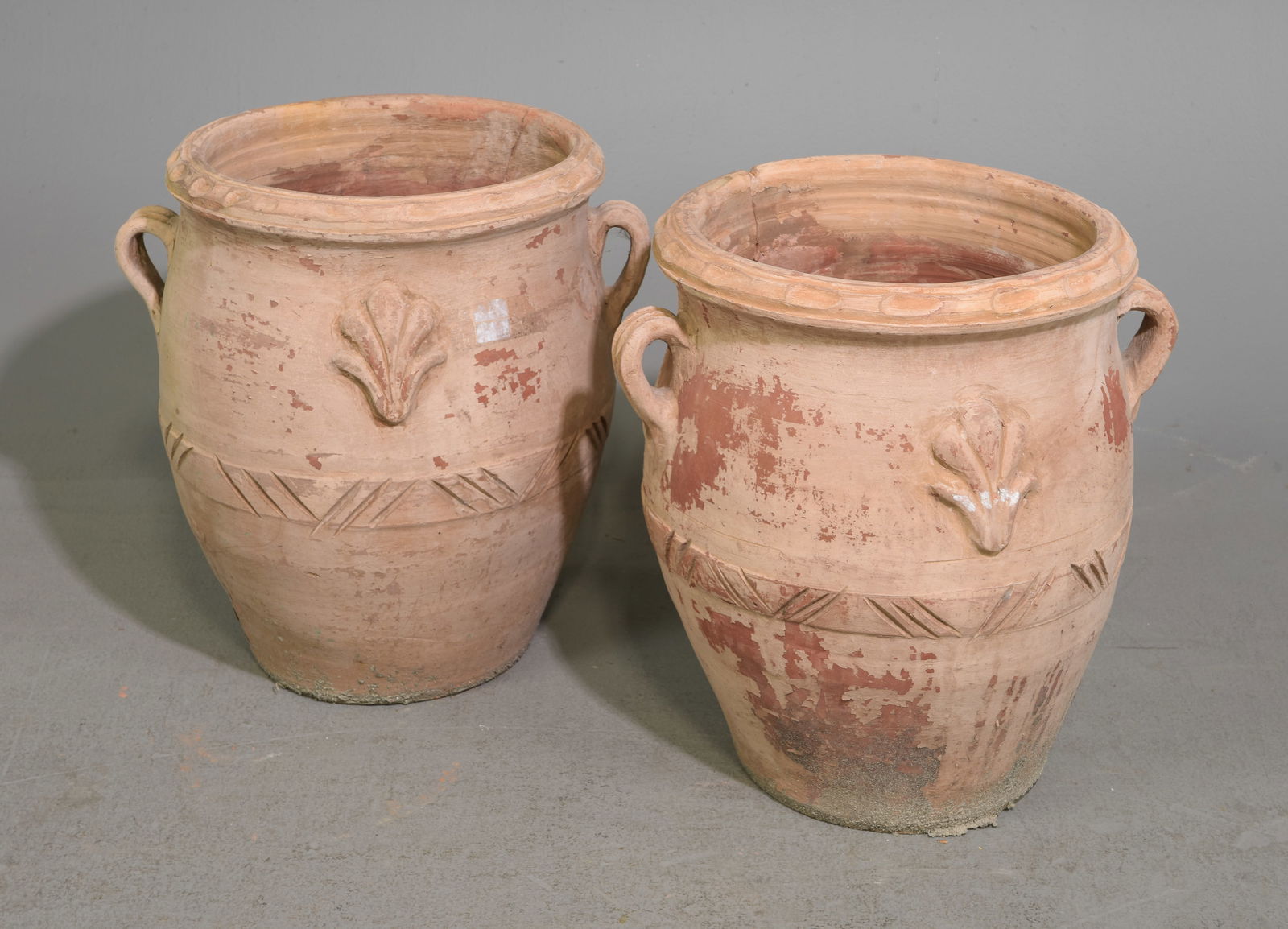 Two Large Terracotta Planters / Pots (1 of 4)