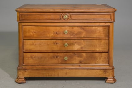 Louis Philippe Style Cherry 4 Drawer Chest c.1920's