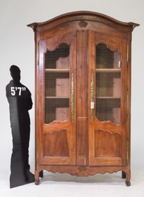 Louis XV Style Double Grilled Door Cupboard