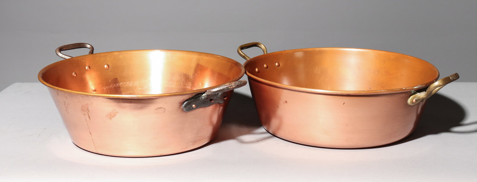 2 French Copper Jam Pans (1 of 3)