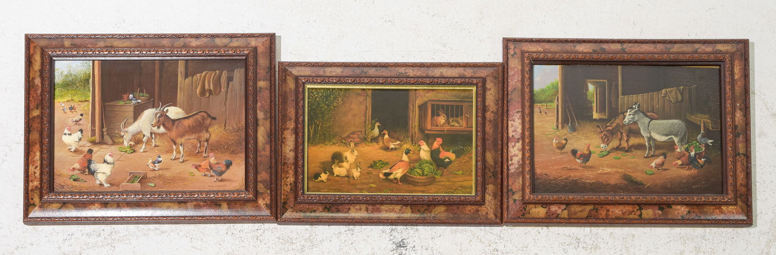 M.R. Prenelle 3pcs Framed Art - Farm Animals (1 of 8)
