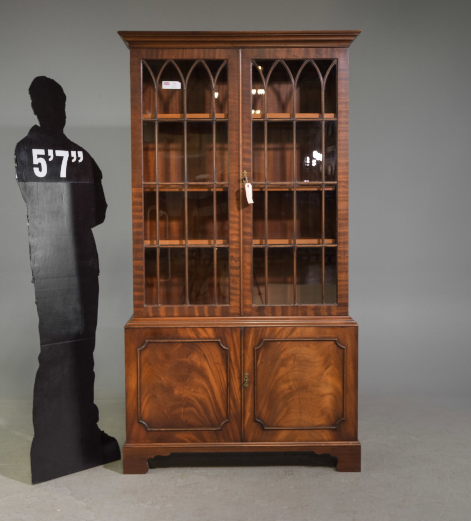 Georgian Style Mahogany Bookcase c.1940's-50's (1 of 8)