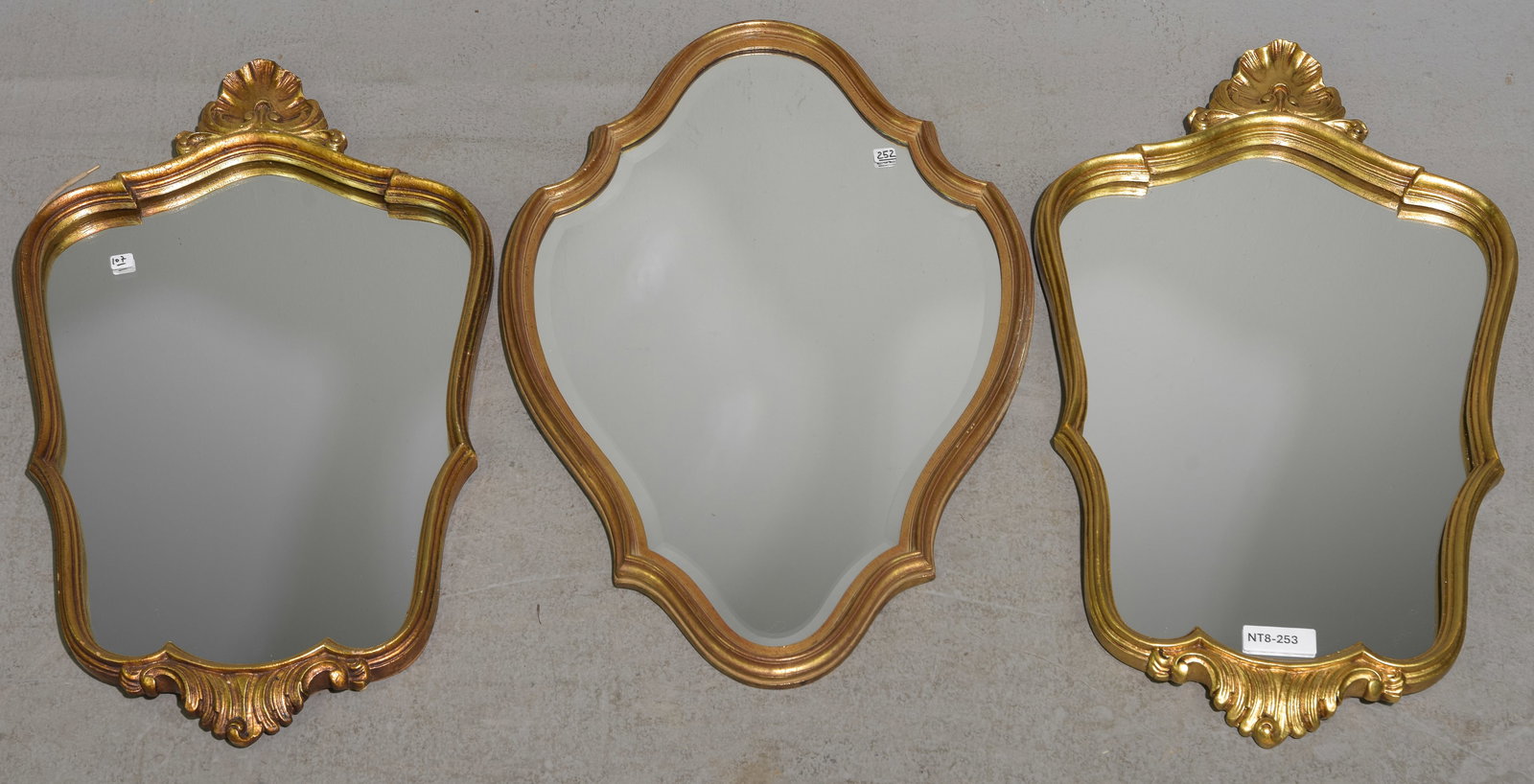 Three Assorted French Gold Framed Mirrors (1 of 4)