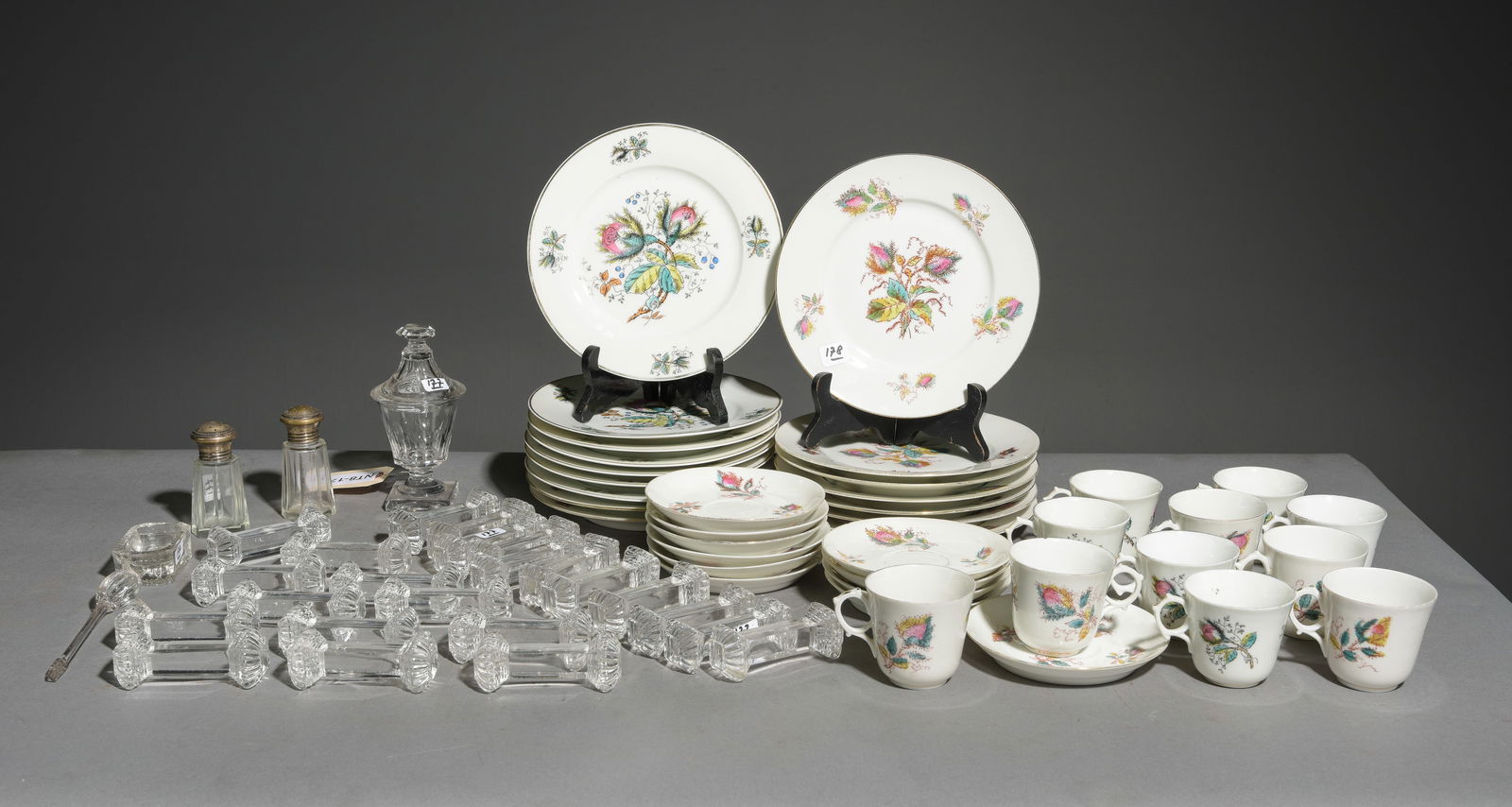 65pcs Assorted French China, Knife Rests, Etc. (1 of 5)