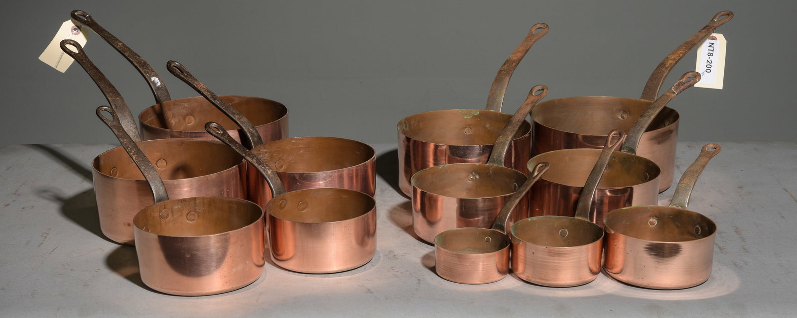 2 Sets (12pcs) of French Copper Sauce Pans #2 (1 of 4)