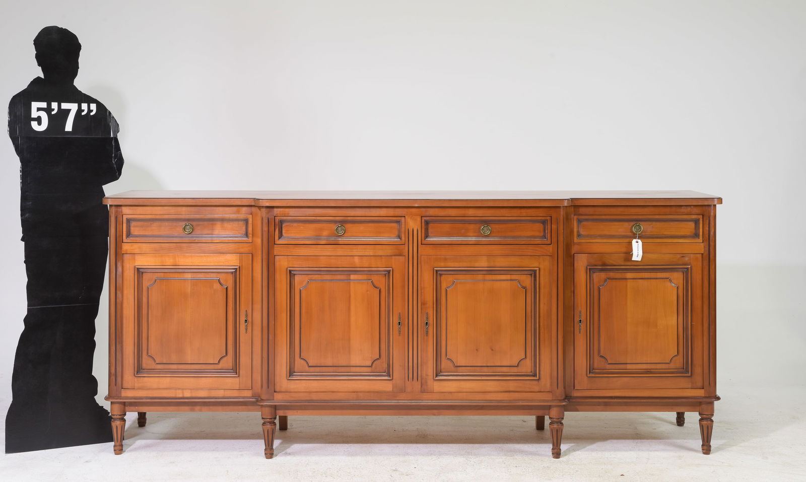 Louis XVI Style Cherry Four Door Sideboard (1 of 5)