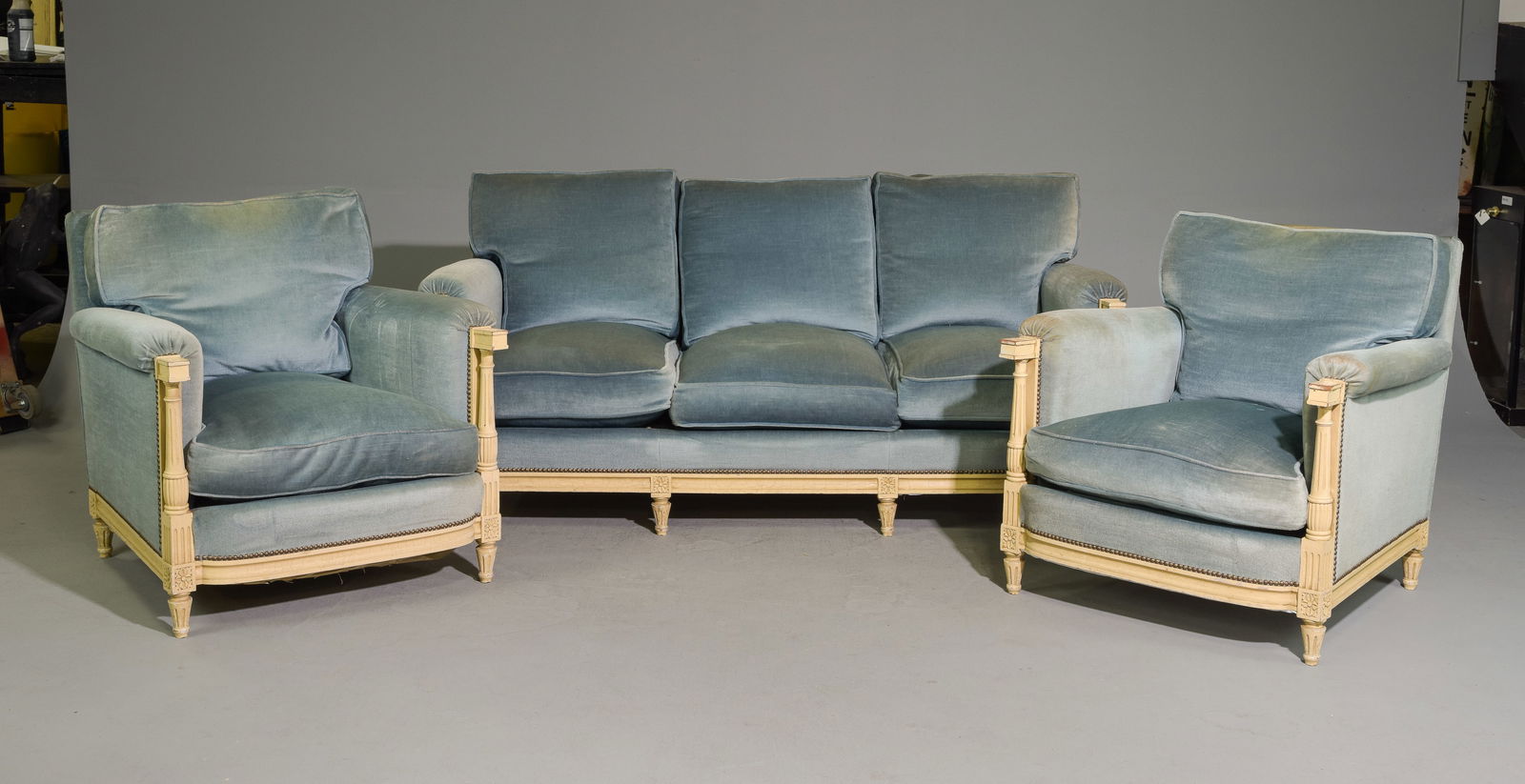 Louis XVI 3pc Sofa Set - Sofa & Two Arm Chairs (1 of 6)