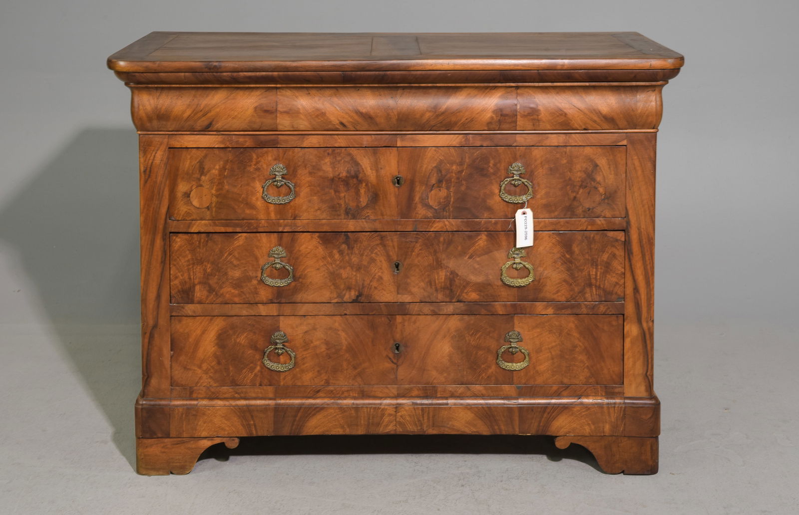 Louis Philippe Style Walnut Four Drawer Chest c.1900 (1 of 5)