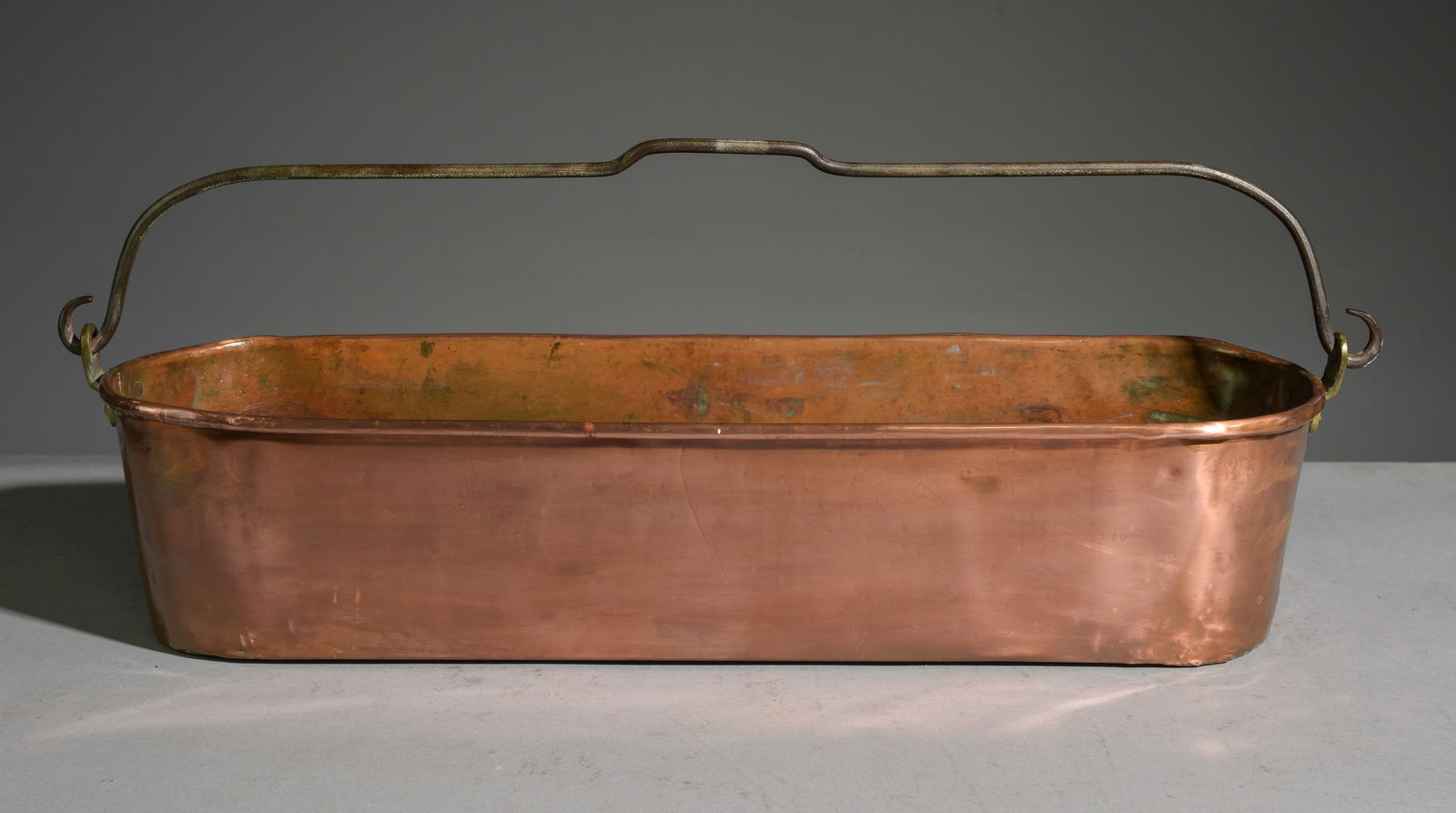 French Copper Fish Kettle / Steamer with Iron Handle (1 of 3)