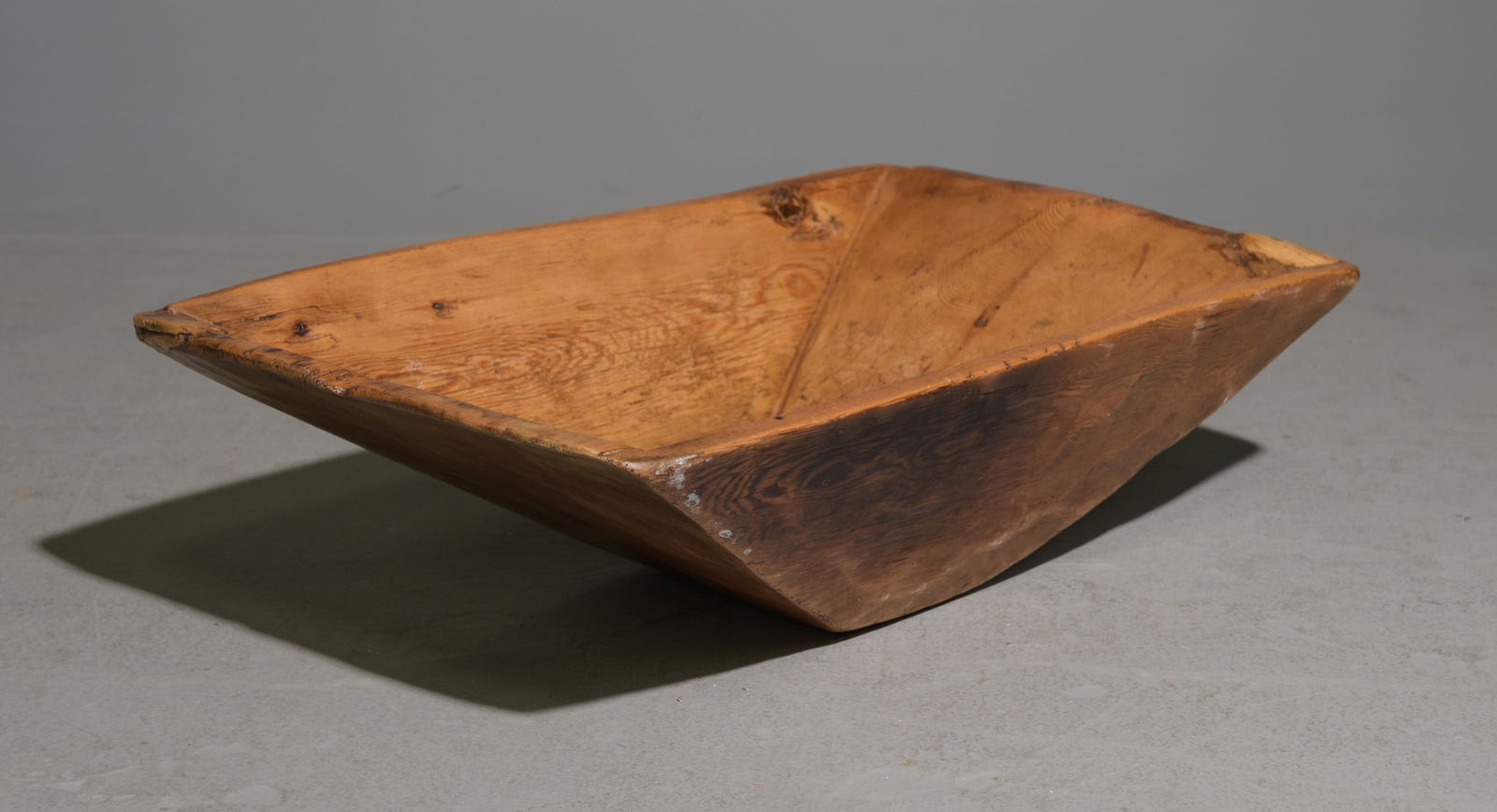 European Waxed Rectangular Dough Bowl #1 (1 of 4)