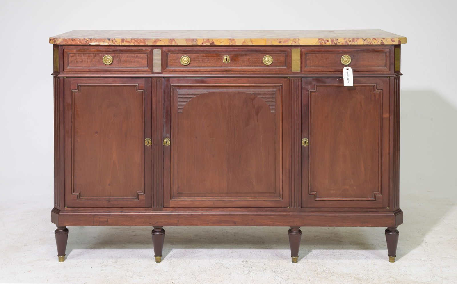 Louis XVI Style Marble Top  Mahogany Sideboard #2 (1 of 7)